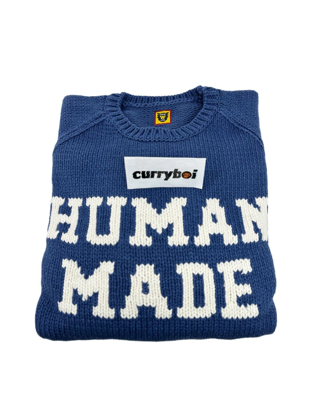 Human Made Human Made Raglan Sleeve Knit Blue Size US XL / EU 56 / 4 - 7 Thumbnail