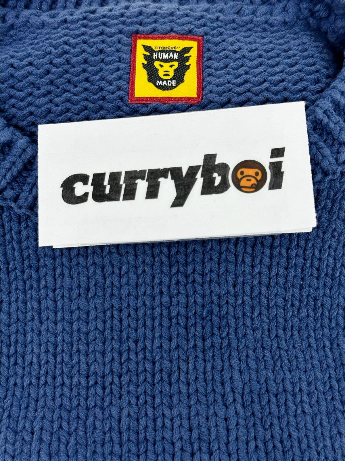Human Made Human Made Raglan Sleeve Knit Blue Size US XL / EU 56 / 4 - 9 Thumbnail