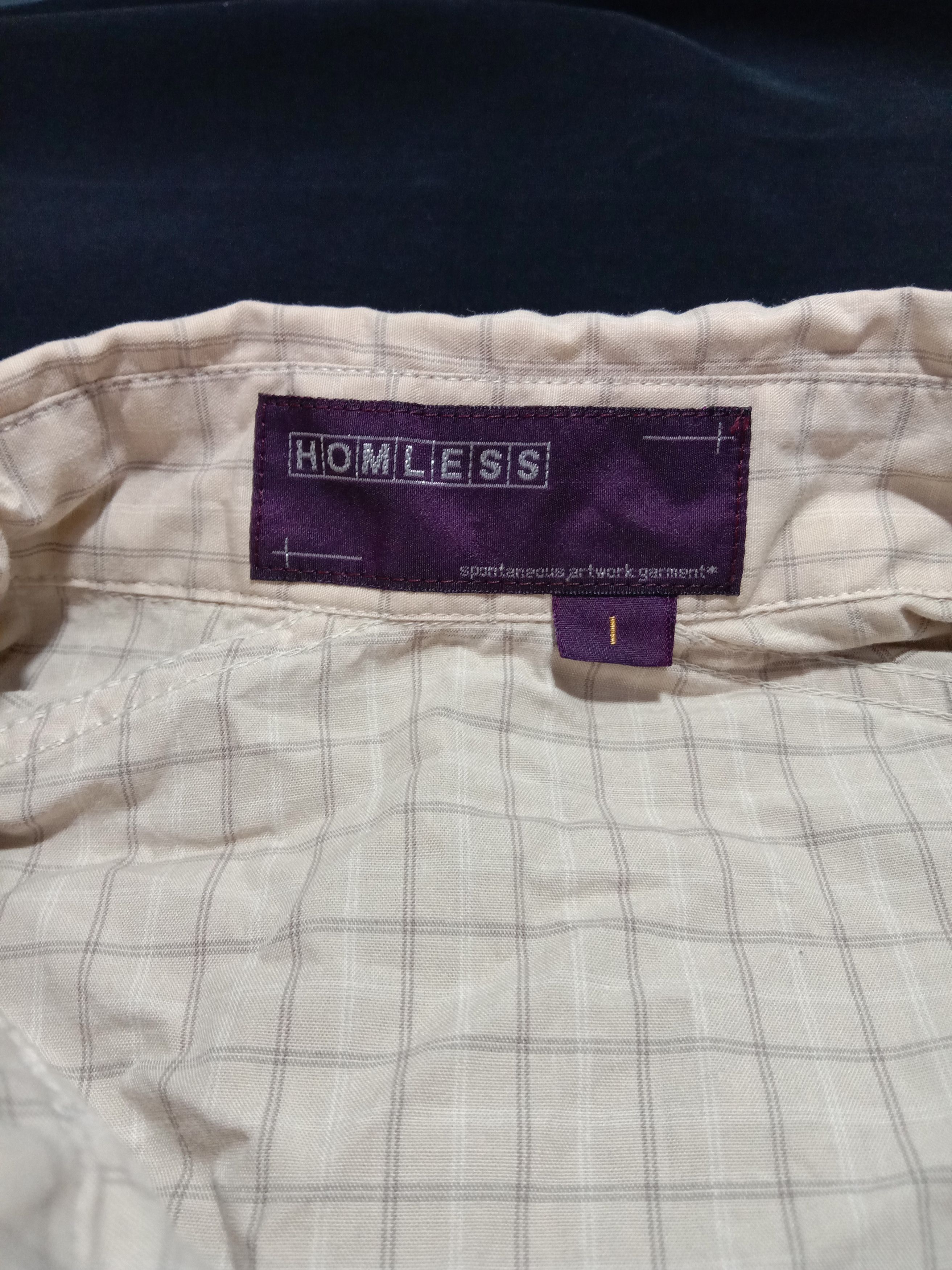 Japanese Brand Vintage Homless Button Up Shirts Smart Casual Size US M / EU 48-50 / 2 - 2 Thumbnail