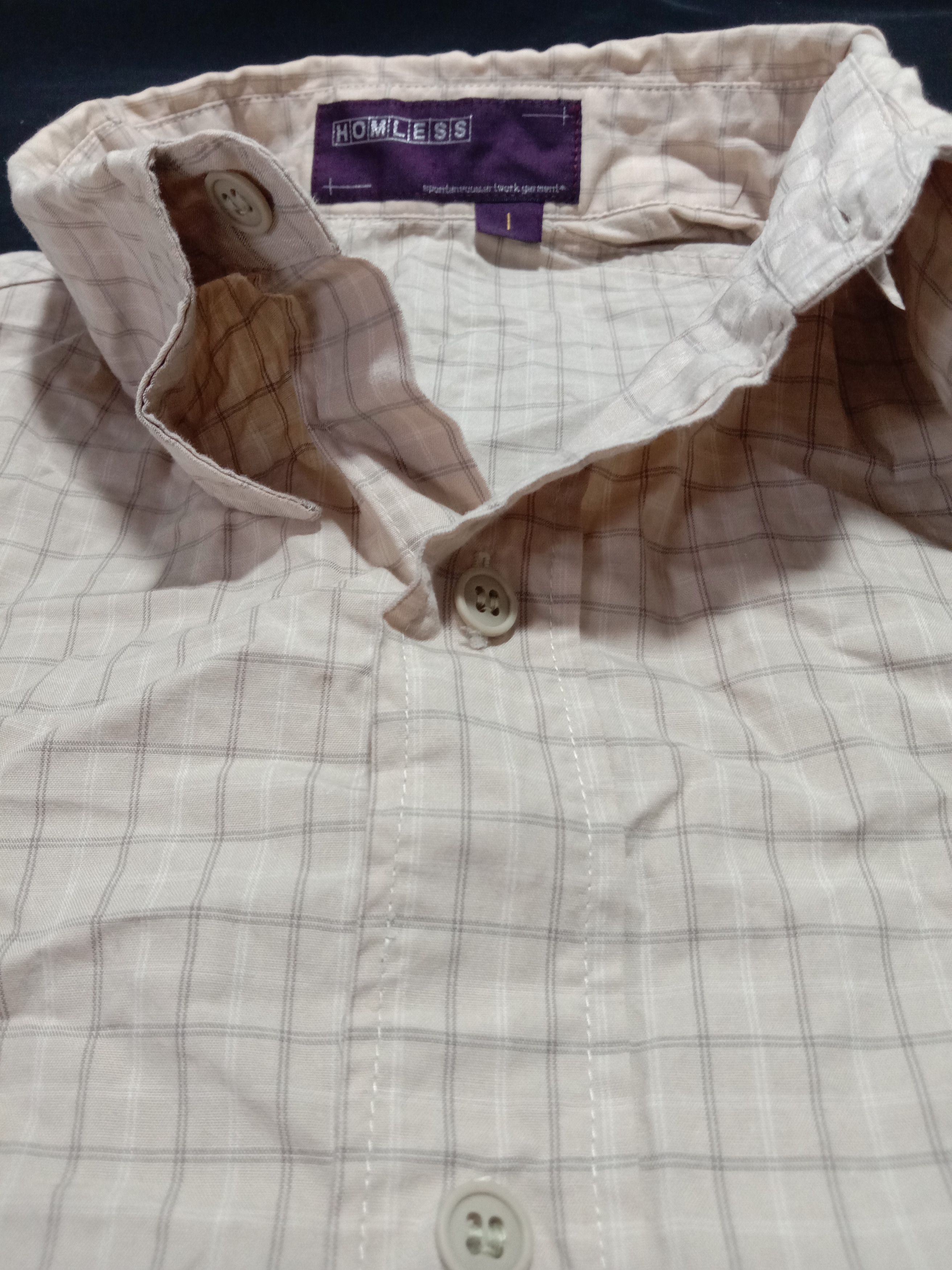 Japanese Brand Vintage Homless Button Up Shirts Smart Casual Size US M / EU 48-50 / 2 - 3 Thumbnail