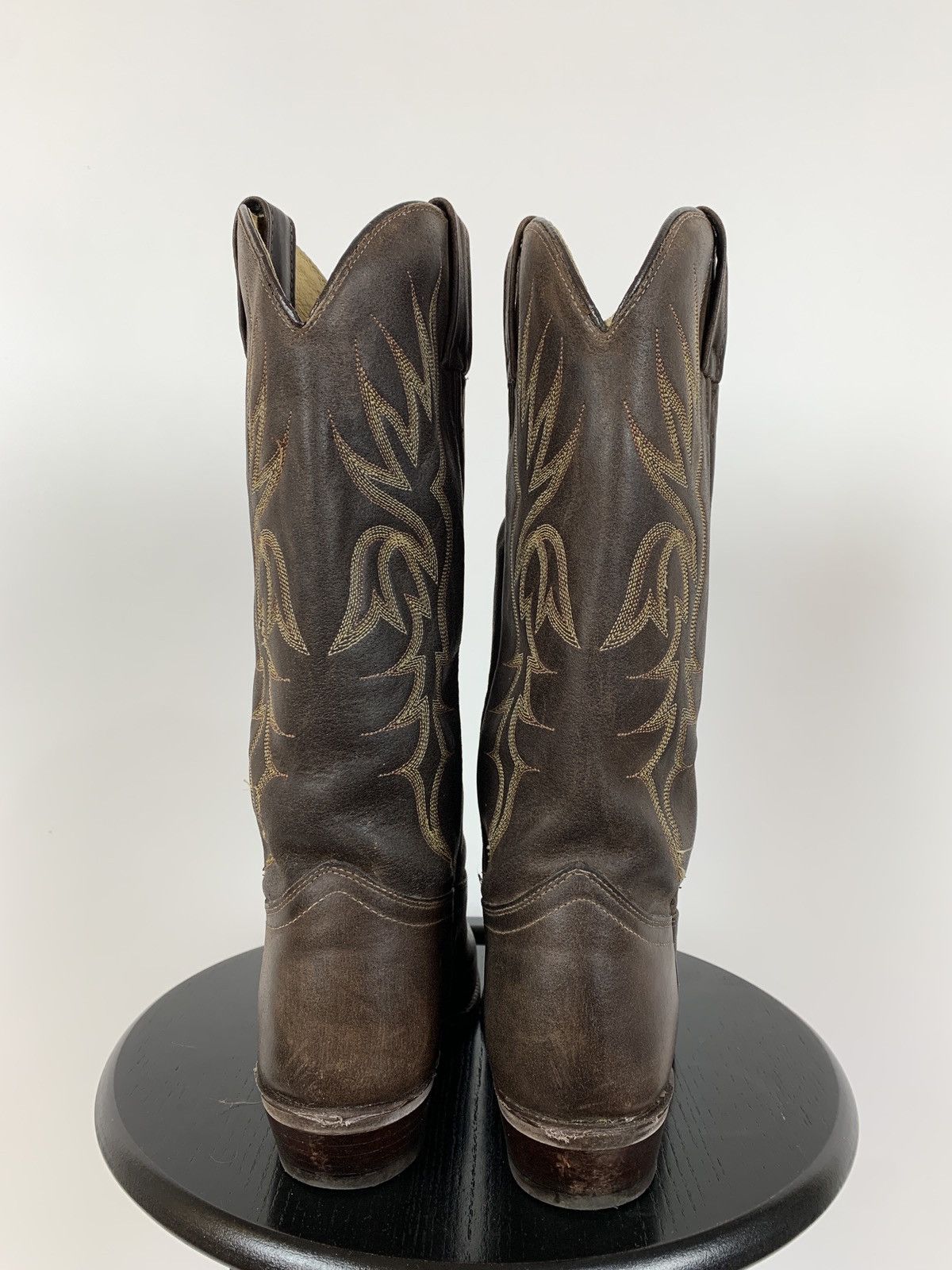 Vintage Vintage J Chisholm Cowboy Western Brown Leather Boots Size US 8 / IT 38 - 5 Thumbnail