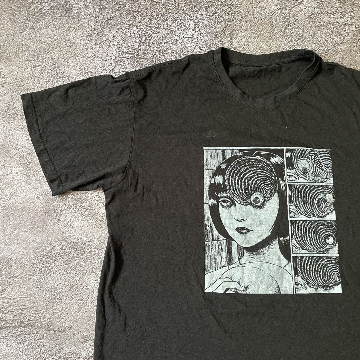 Vintage Vintage Y2K Graphic Tee Skeleton Face Abstract Grunge Boxy L Size US L / EU 52-54 / 3 - 4 Thumbnail
