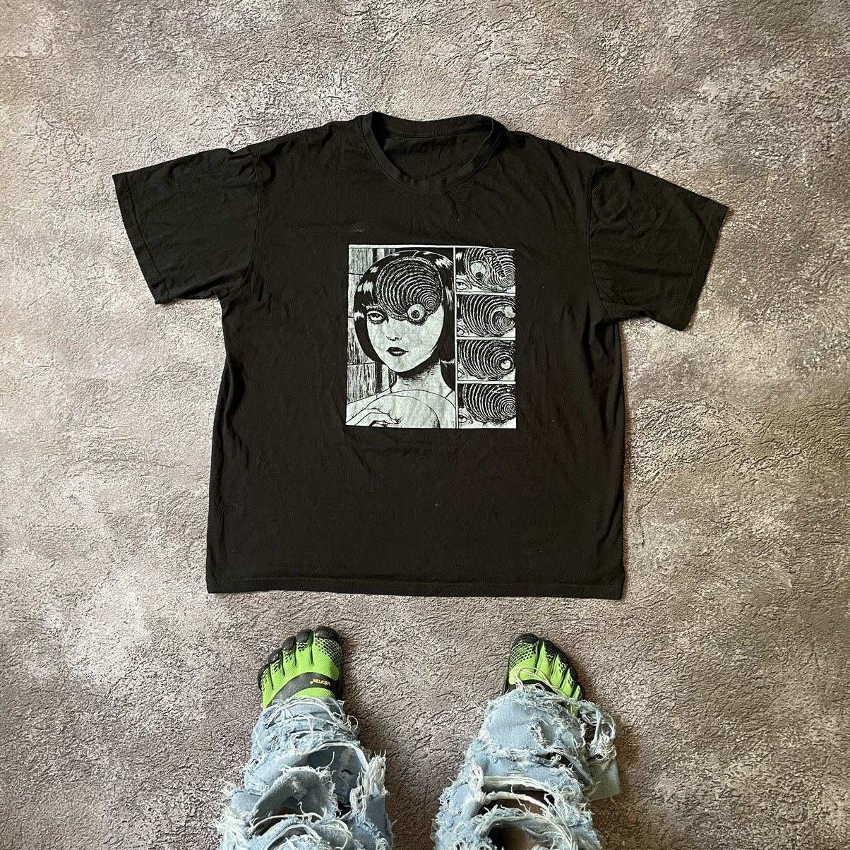 Vintage Vintage Y2K Graphic Tee Skeleton Face Abstract Grunge Boxy L Size US L / EU 52-54 / 3 - 1 Thumbnail