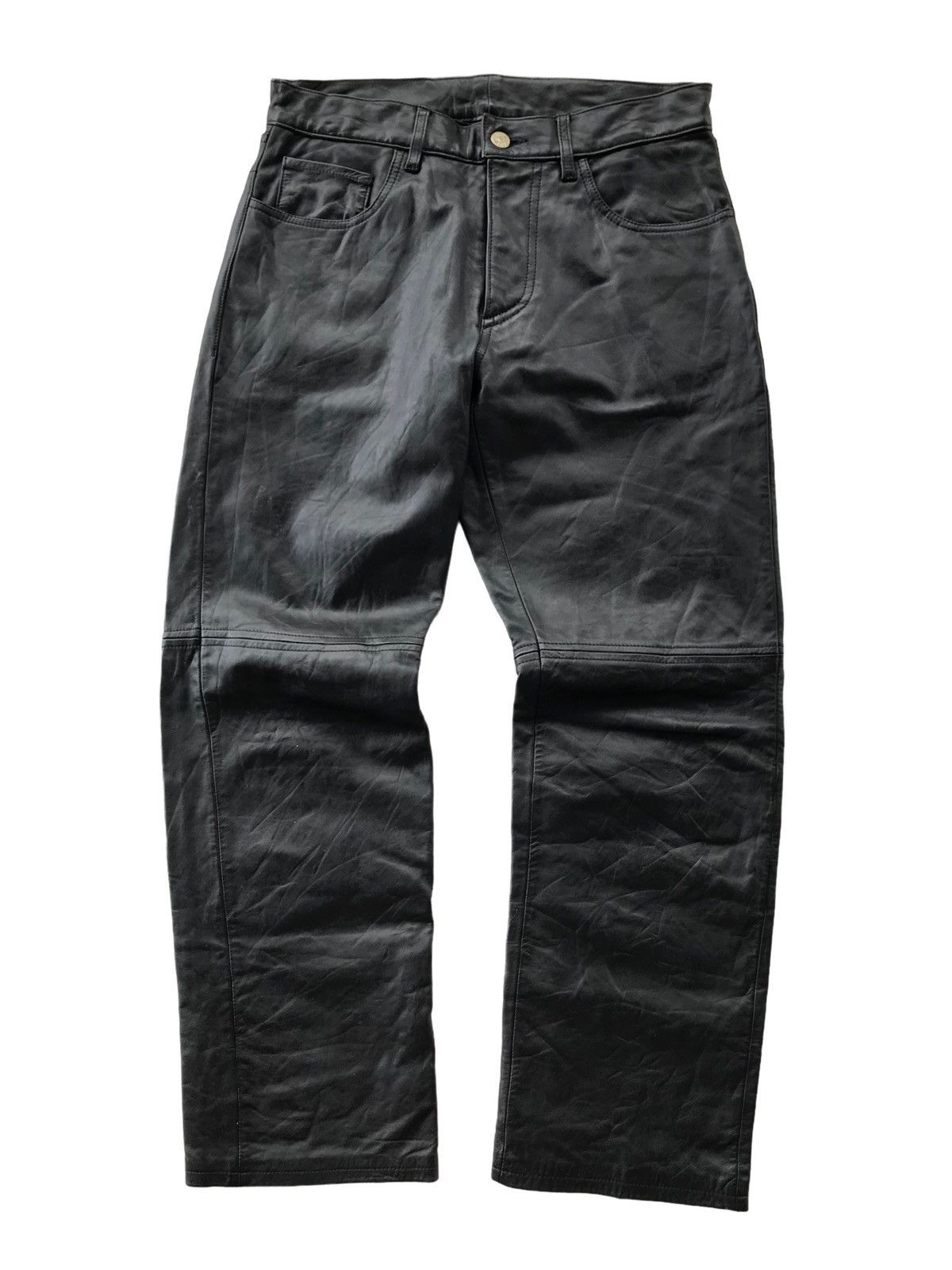 image of Genuine Leather x Ppfm Vintage Ppfm Leather Pants in Black, Men's (Size 30)