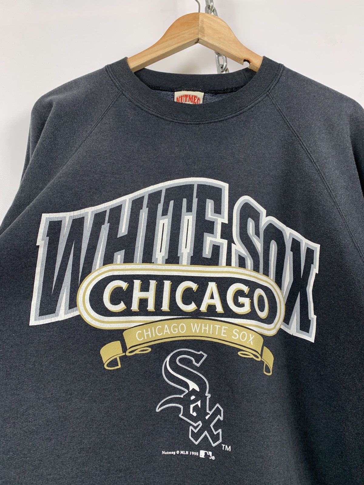 MLB 1995 Vintage Chicago White Sox MLB Nutmeg Shirt/Sweatshirt Size US XL / EU 56 / 4 - 6 Thumbnail