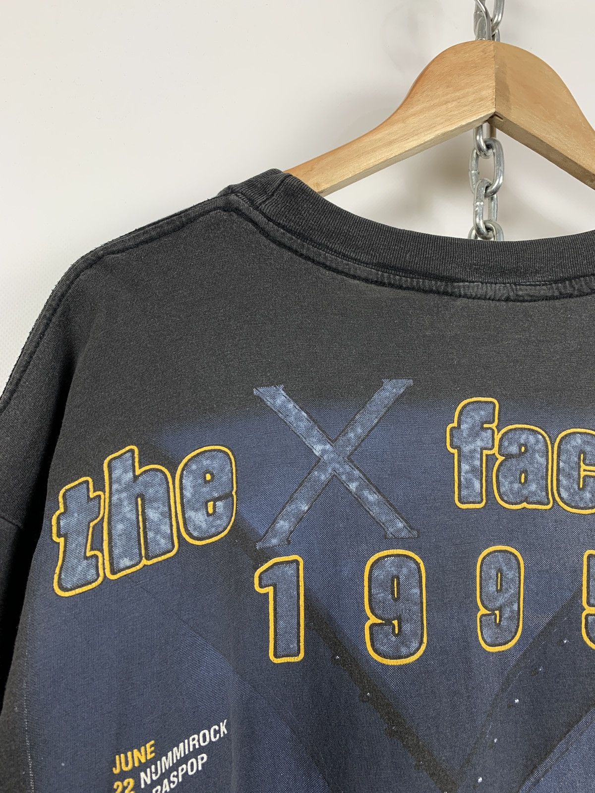 Band Tees 1995 Vintage Iron Maiden The X Factor Tour Very Rare T-Shirt Size US XXL / EU 58 / 5 - 18 Thumbnail