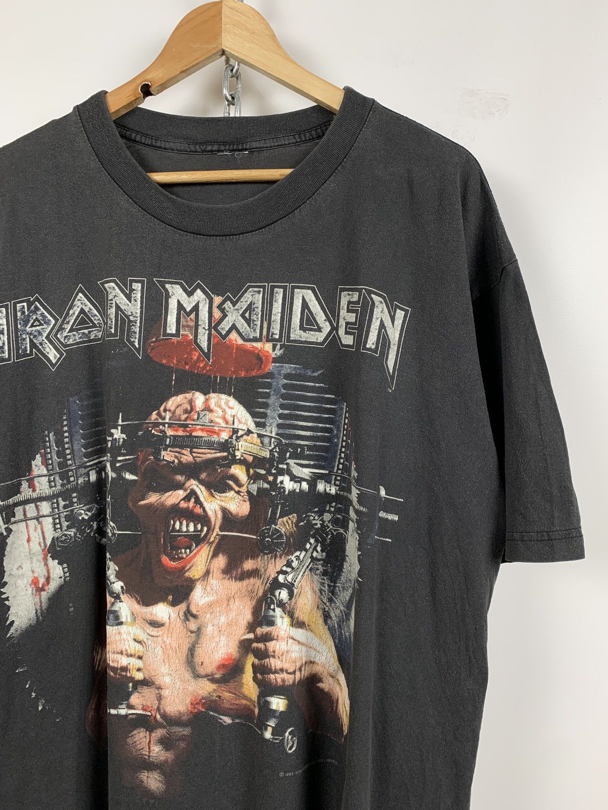 Band Tees 1995 Vintage Iron Maiden The X Factor Tour Very Rare T-Shirt Size US XXL / EU 58 / 5 - 5 Thumbnail