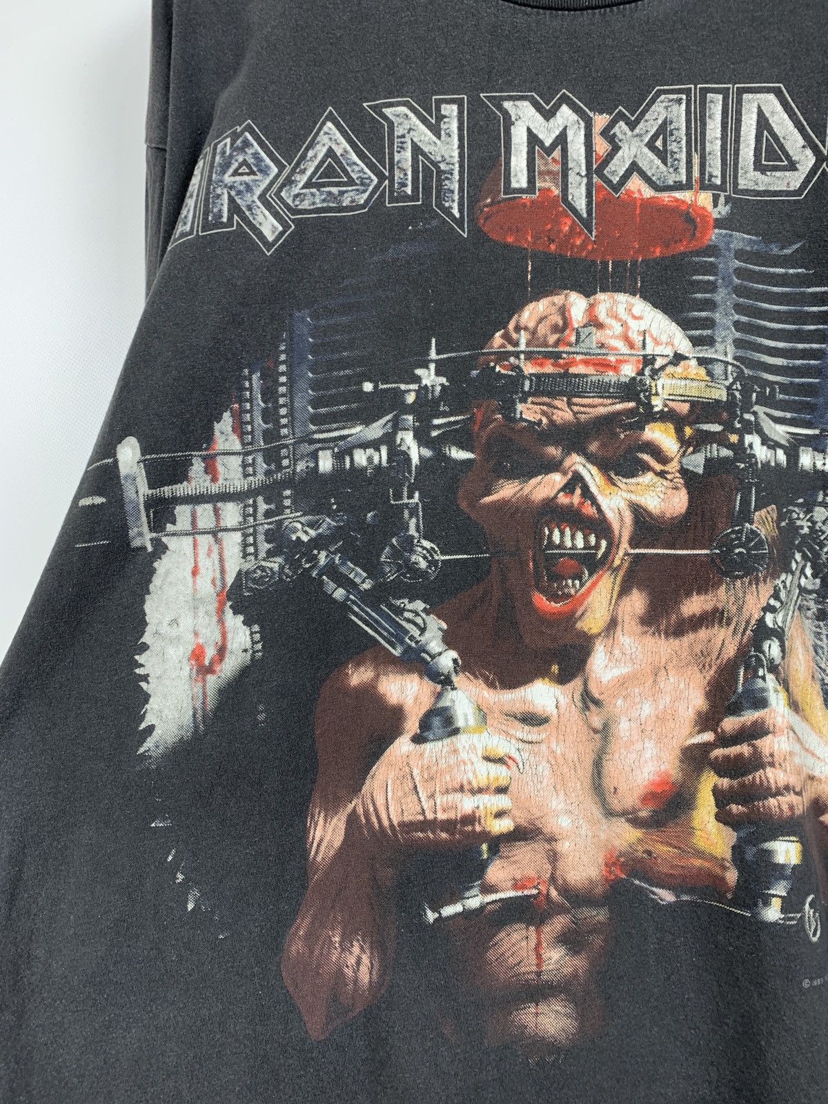 Band Tees 1995 Vintage Iron Maiden The X Factor Tour Very Rare T-Shirt Size US XXL / EU 58 / 5 - 9 Thumbnail