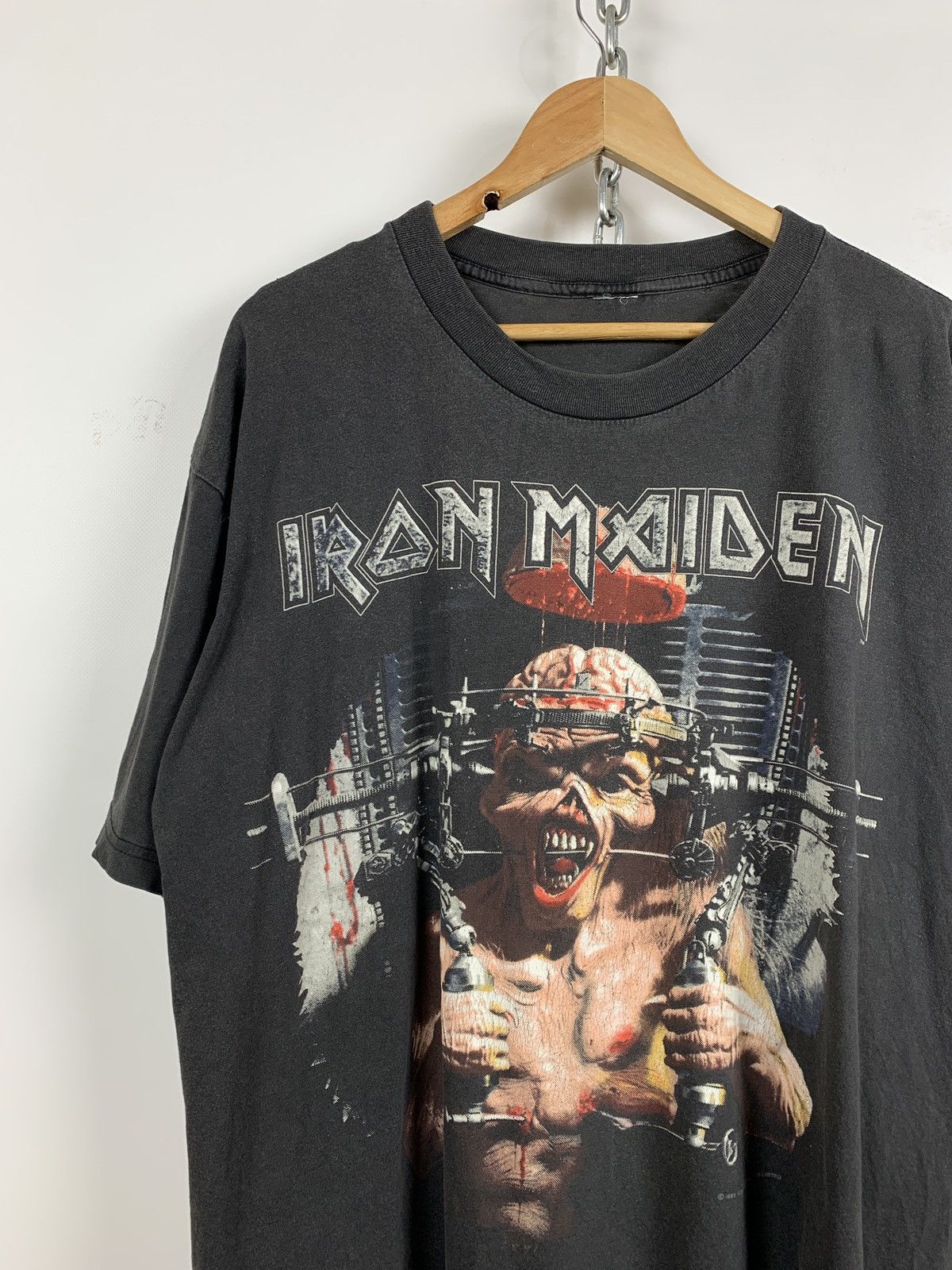 Band Tees 1995 Vintage Iron Maiden The X Factor Tour Very Rare T-Shirt Size US XXL / EU 58 / 5 - 4 Thumbnail