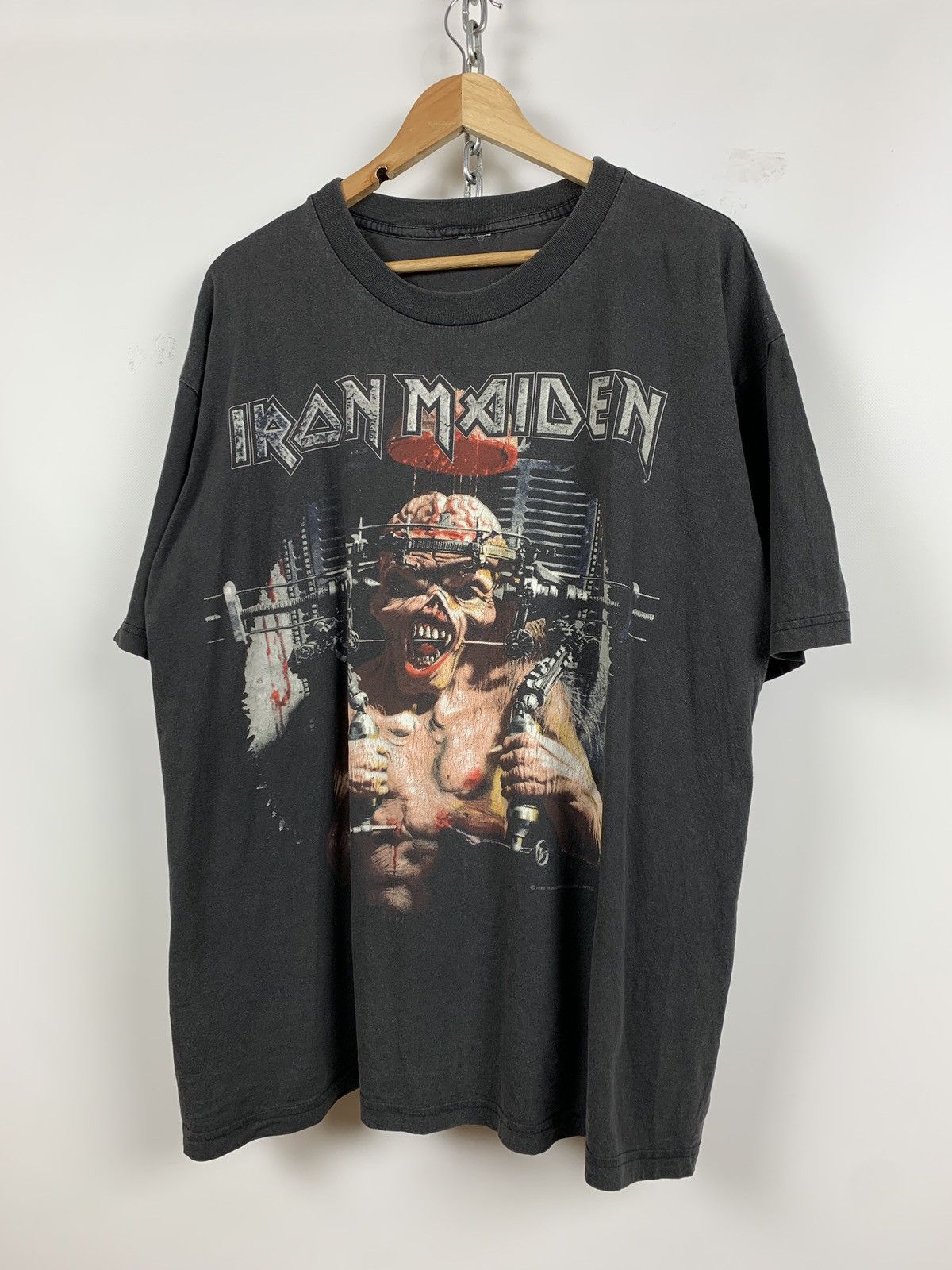 Band Tees 1995 Vintage Iron Maiden The X Factor Tour Very Rare T-Shirt Size US XXL / EU 58 / 5 - 6 Thumbnail