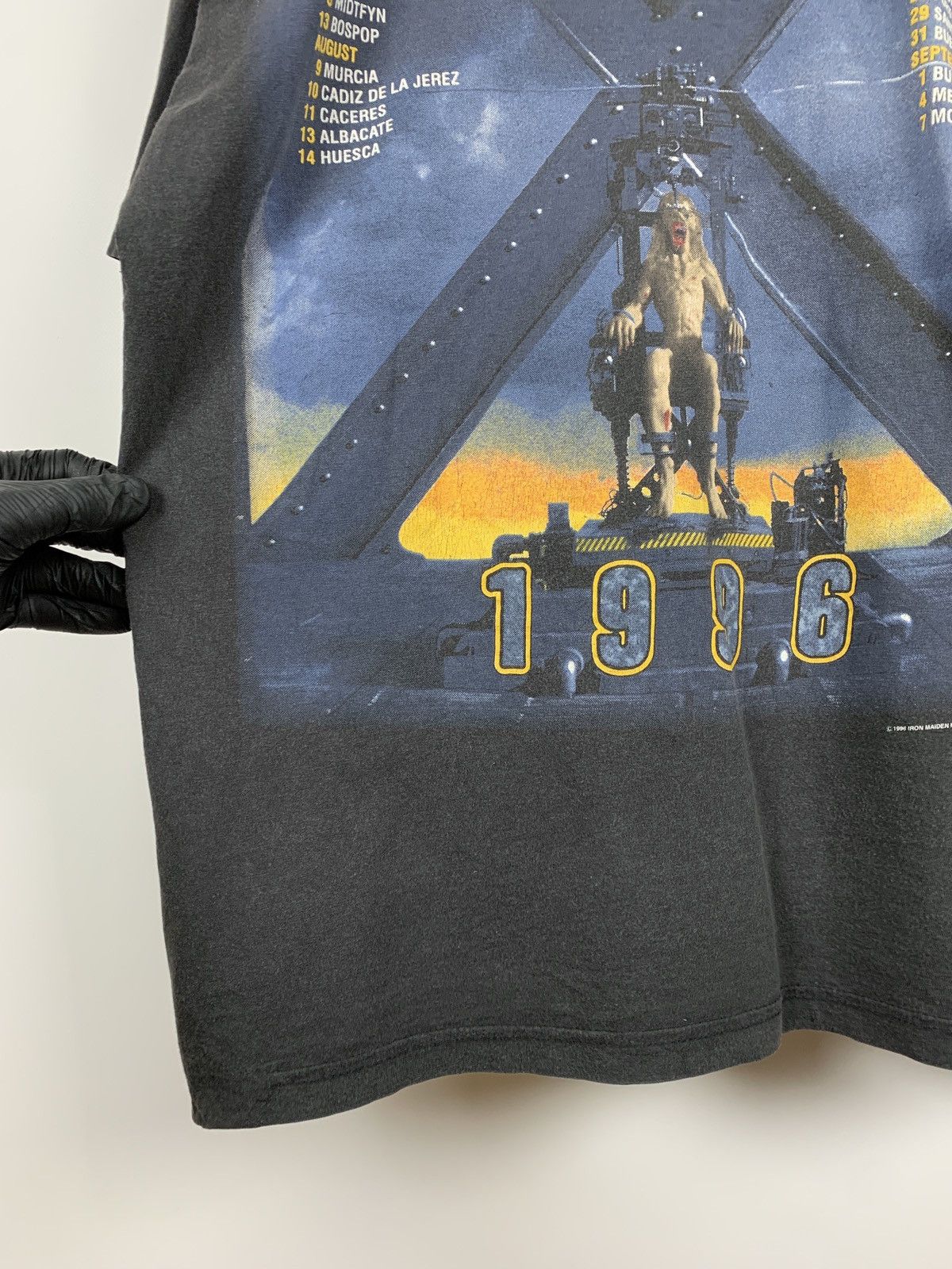 Band Tees 1995 Vintage Iron Maiden The X Factor Tour Very Rare T-Shirt Size US XXL / EU 58 / 5 - 21 Thumbnail