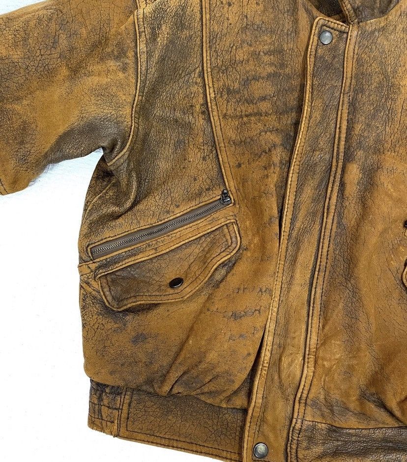 Genuine Leather × Japanese Brand × Vintage MITSUMINE Pvc Leather Jacket nice designer Size US L / EU 52-54 / 3 - 13 Thumbnail