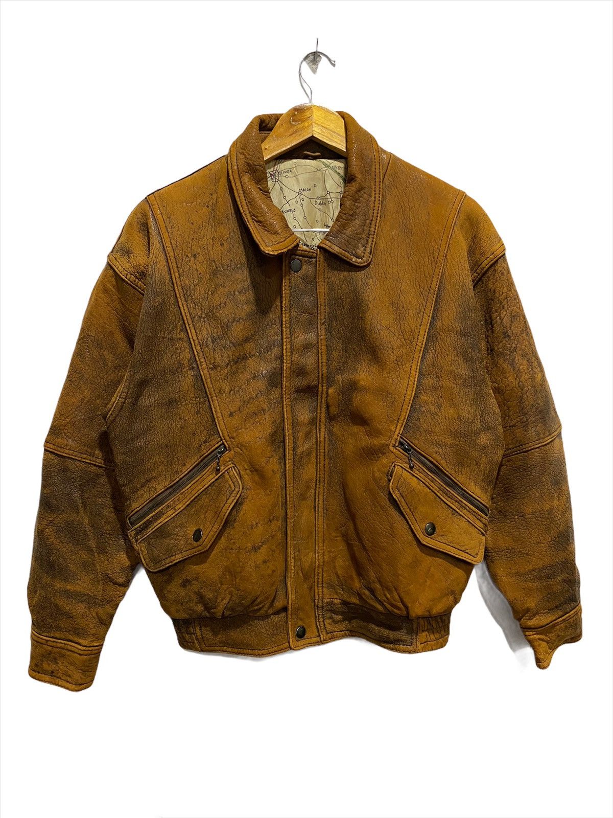 Genuine Leather × Japanese Brand × Vintage MITSUMINE Pvc Leather Jacket nice designer Size US L / EU 52-54 / 3 - 2 Thumbnail