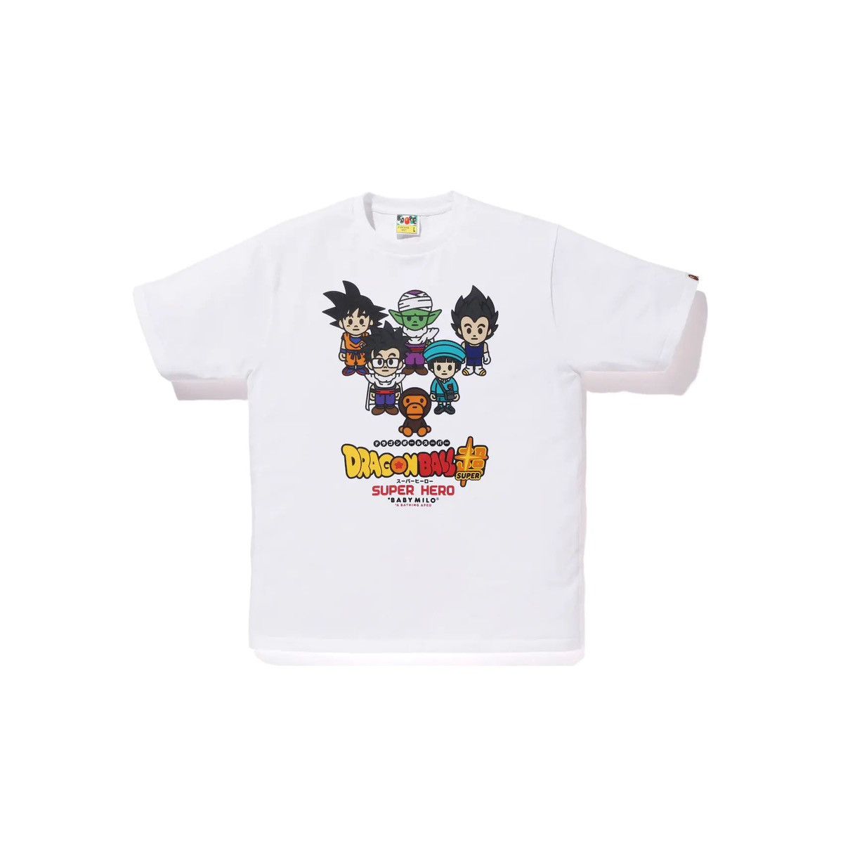 image of Bape Dragon Ball Super Goku &gohan &pan&piccolo &vegeta Baby Milo in White, Men's (Size 2XL)