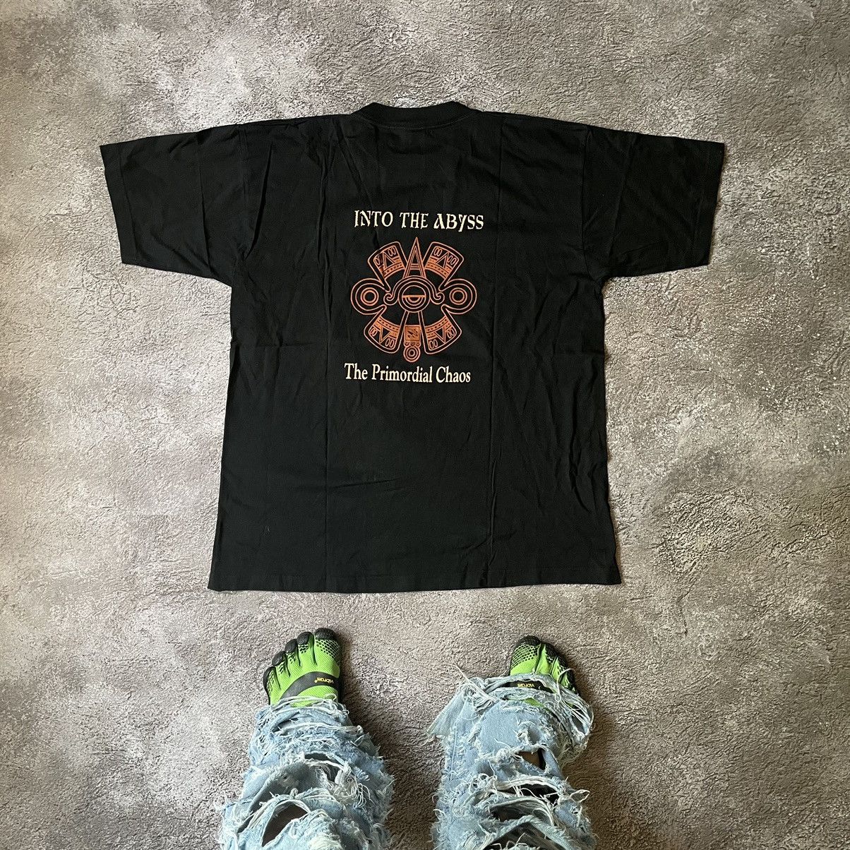 Vintage Vintage 90s Into The Abyss Graphic Tee Black Horror Grail XL Size US XL / EU 56 / 4 - 8 Thumbnail