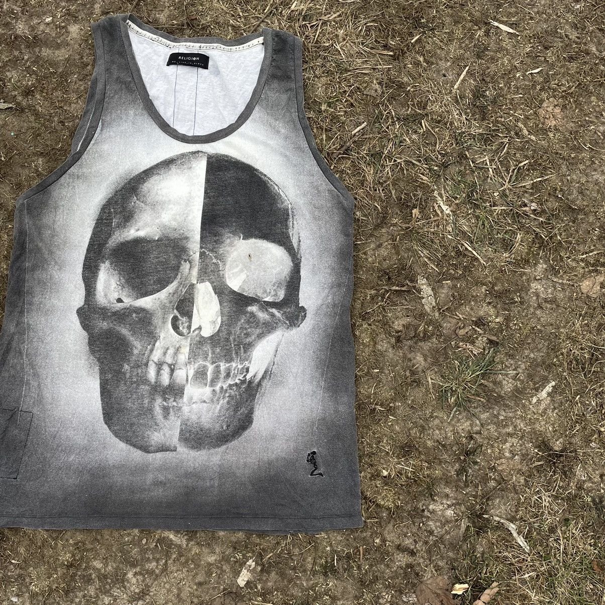 Band Tees Vintage Y2K Skulls Religion Face Vamp Devil Dead Print Tee Size US M / EU 48-50 / 2 - 2 Thumbnail