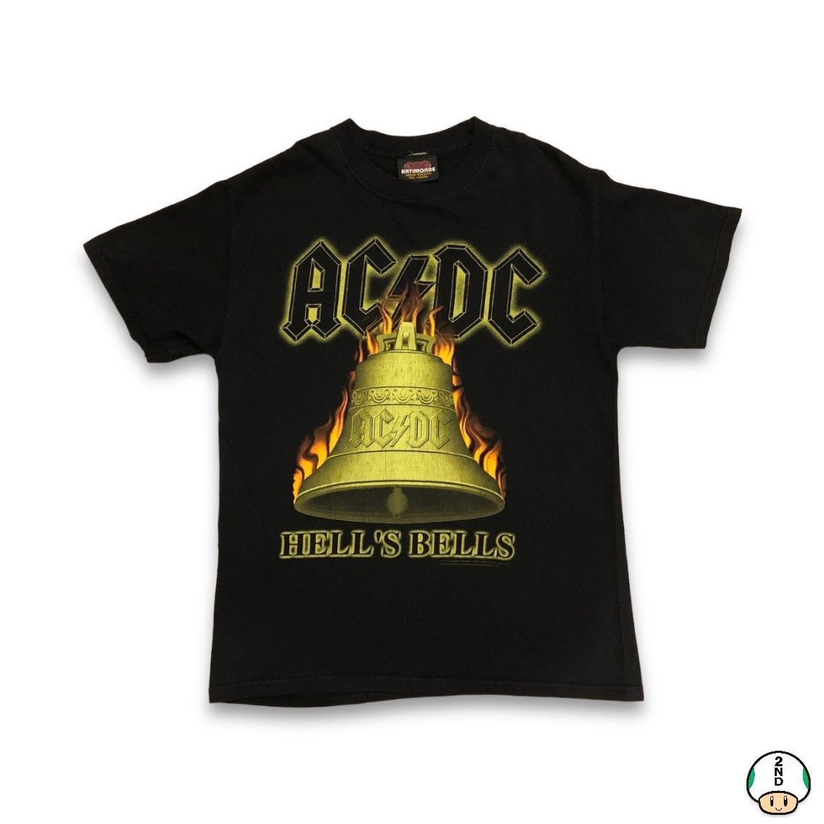 AC/DC × Band Tees × Vintage Vintage 2001 AC/DC Hell's Bells World Tour ...