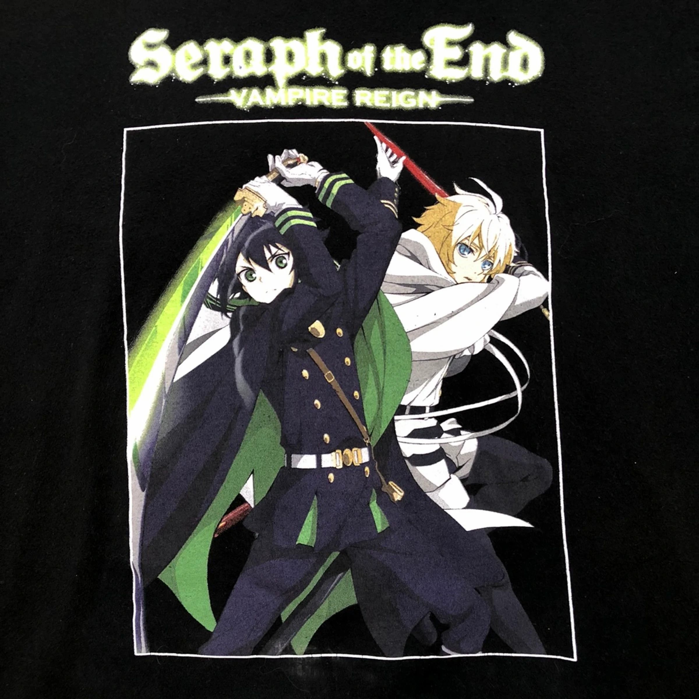 Anime Vintage Seraph Of The End T Shirt Vampire Reign Anime Tee Size US L / EU 52-54 / 3 - 2 Thumbnail