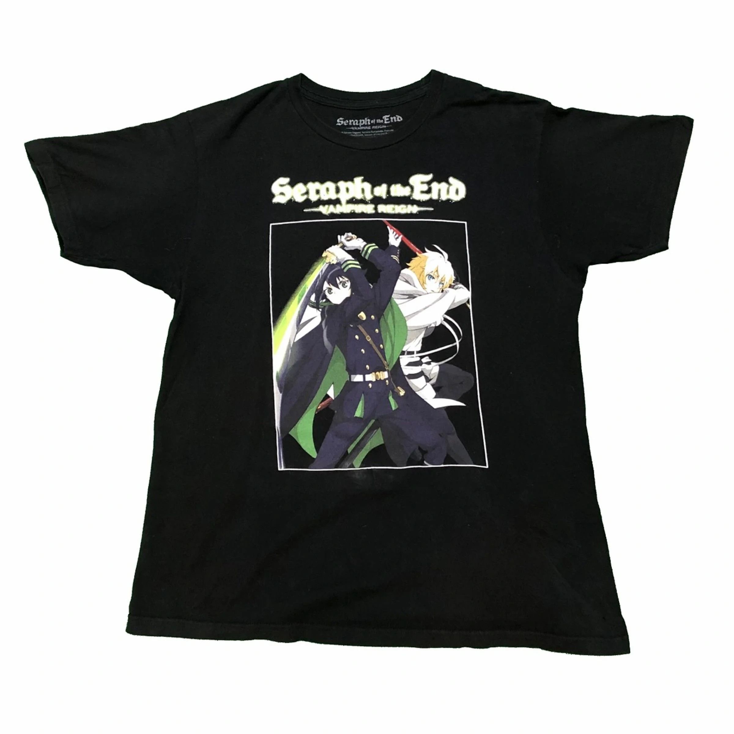Anime Vintage Seraph Of The End T Shirt Vampire Reign Anime Tee Size US L / EU 52-54 / 3 - 1 Thumbnail