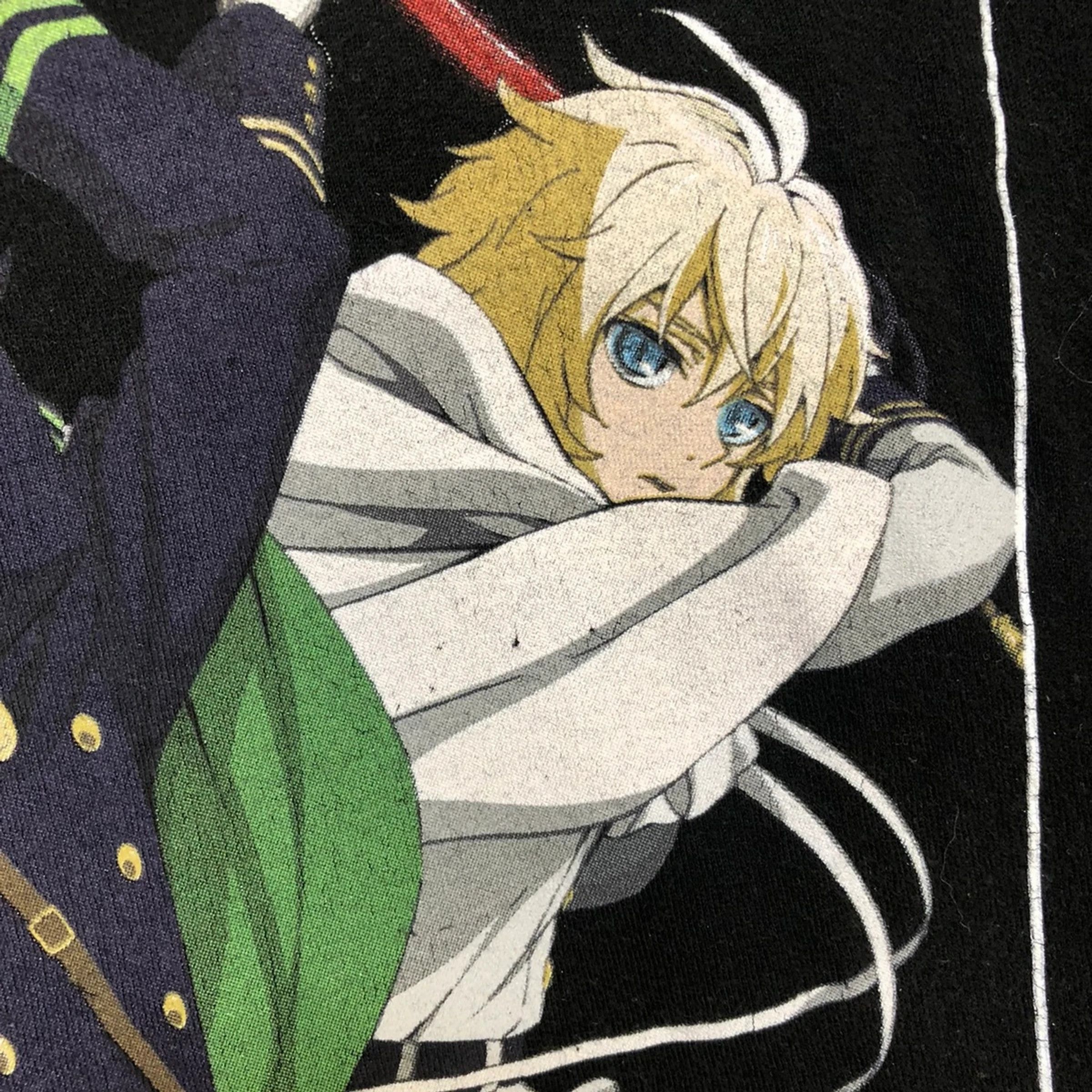 Anime Vintage Seraph Of The End T Shirt Vampire Reign Anime Tee Size US L / EU 52-54 / 3 - 3 Thumbnail