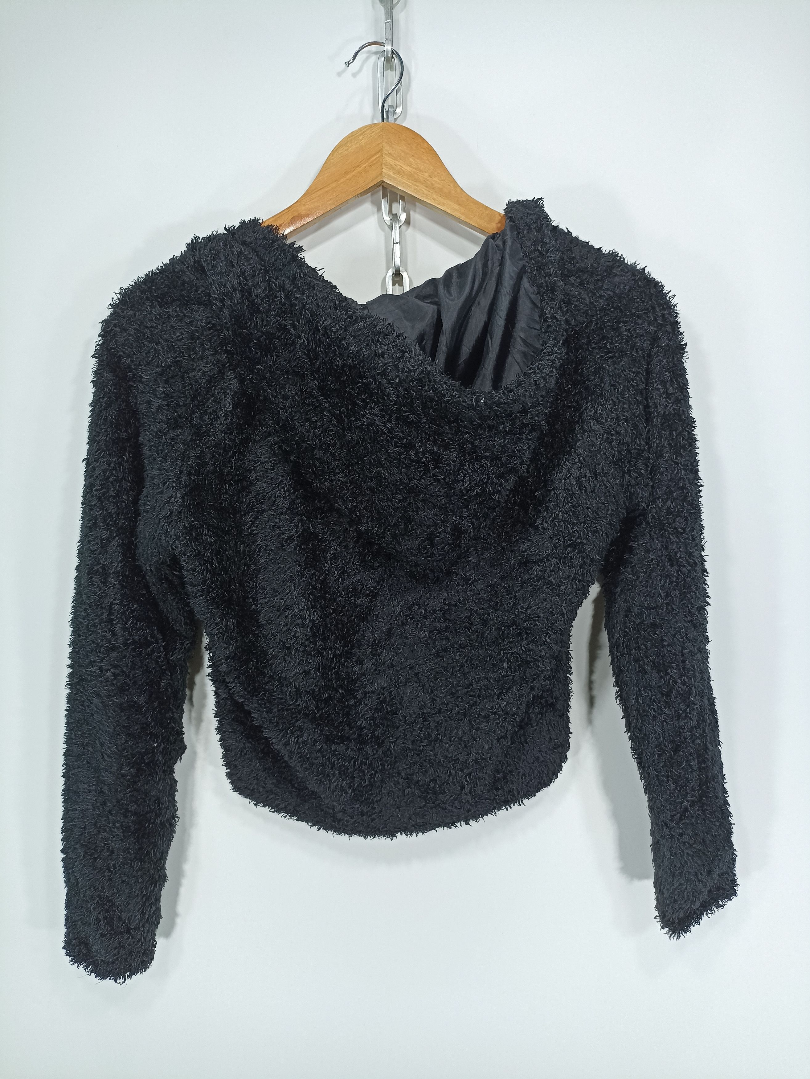 Japanese Brand Japanesebrand Cropped Shaggy Fleece Hoodie Size M / US 6-8 / IT 42-44 - 2 Thumbnail