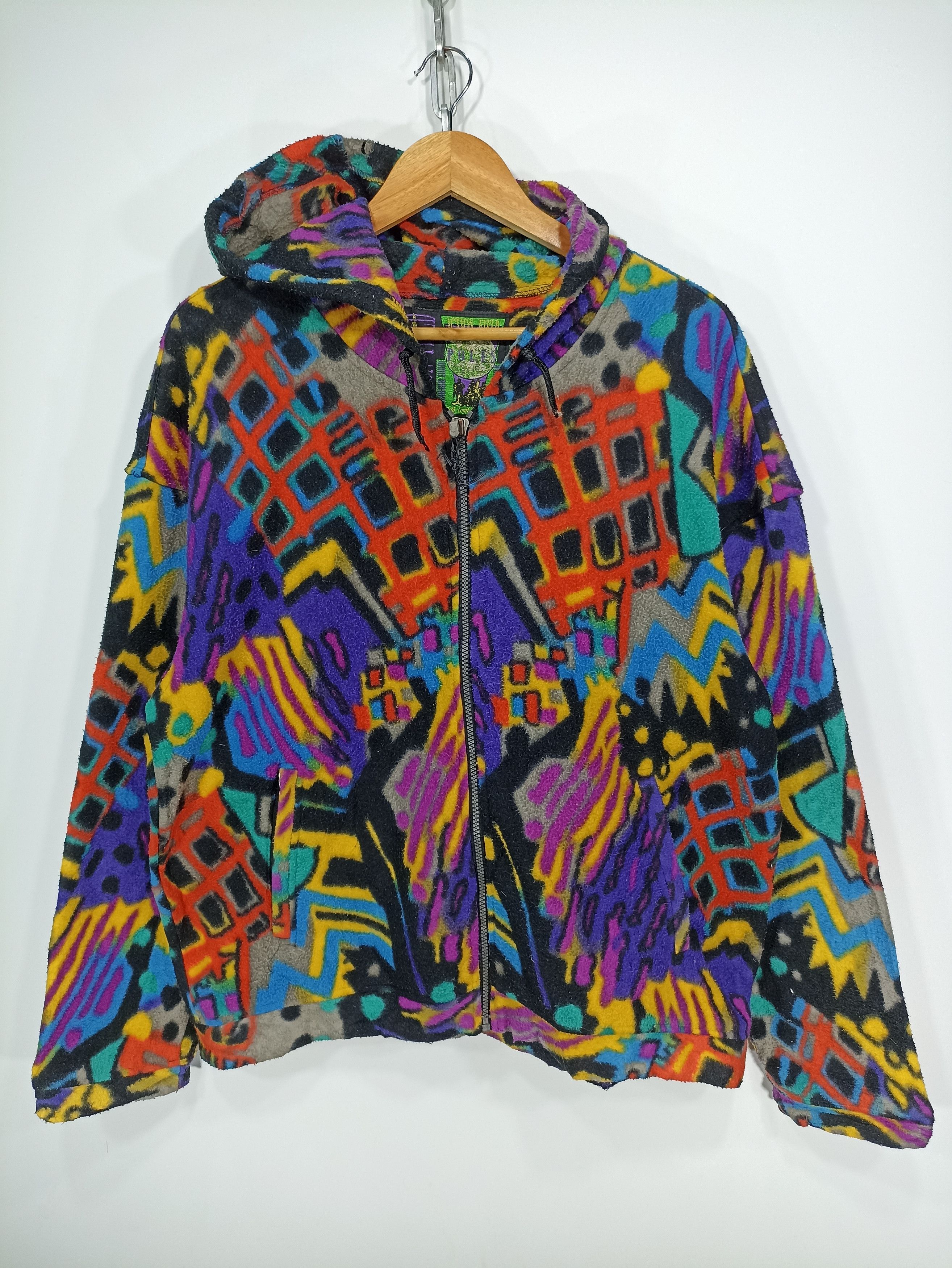 Japanese Brand × Vintage Vintage Action Field Full Print Outdoor Fleece Size US L / EU 52-54 / 3 - 1 Thumbnail