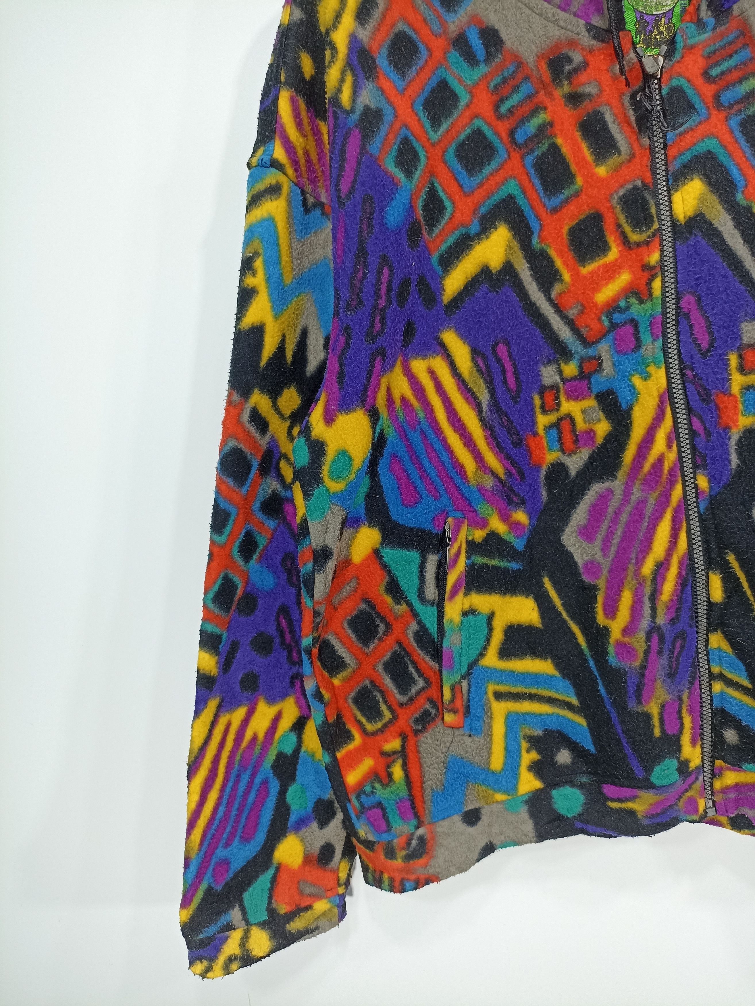 Japanese Brand × Vintage Vintage Action Field Full Print Outdoor Fleece Size US L / EU 52-54 / 3 - 3 Thumbnail