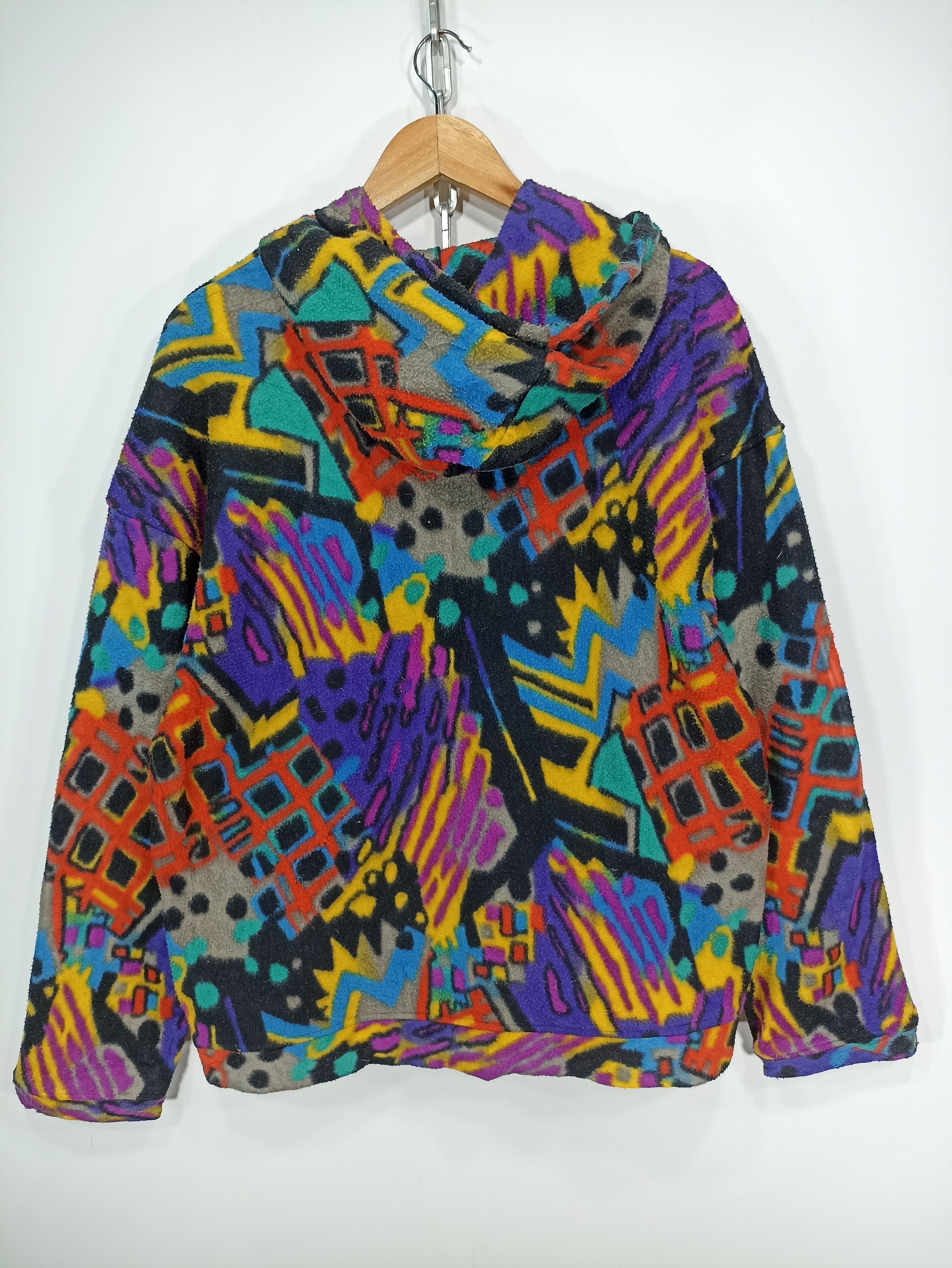 Japanese Brand × Vintage Vintage Action Field Full Print Outdoor Fleece Size US L / EU 52-54 / 3 - 4 Thumbnail