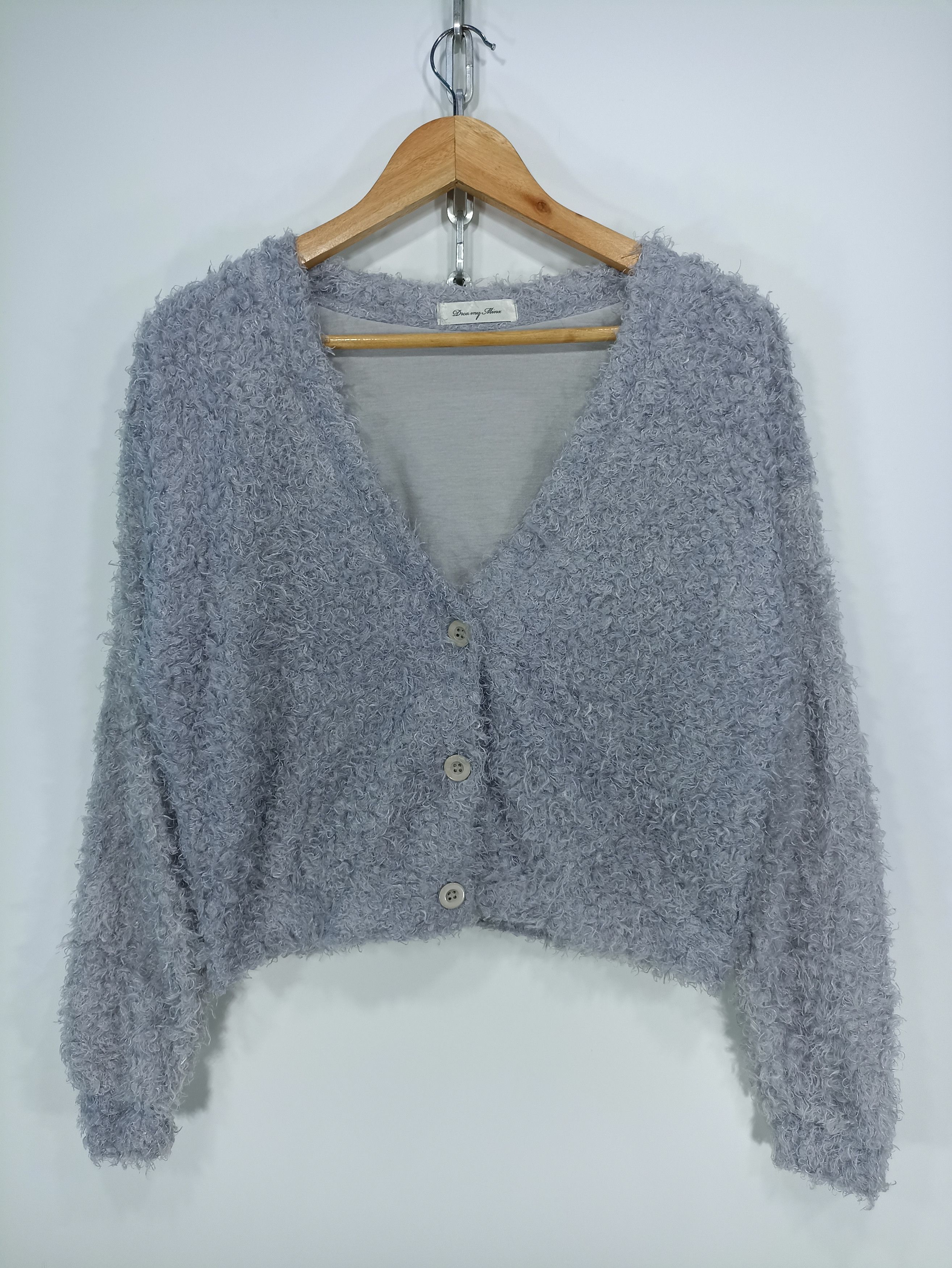Designer × Japanese Brand Japanese Shaggy Fleece Cardigan Cropped Size US S / EU 44-46 / 1 - 1 Thumbnail