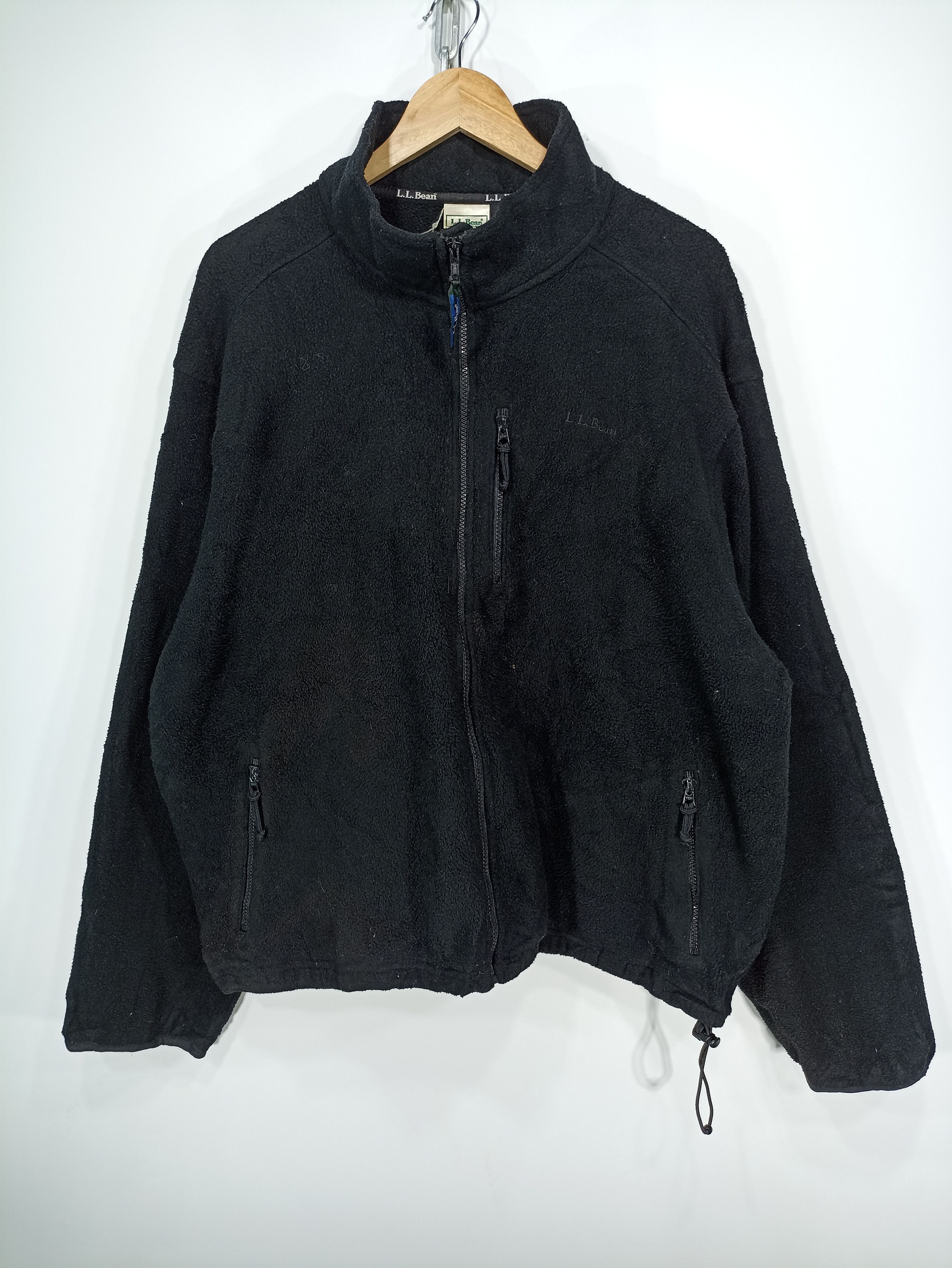 image of L L Bean x Outdoor Life Vintage Ll.bean Outdoor Fleece Sweat Jacket in Black, Men's (Size XL)