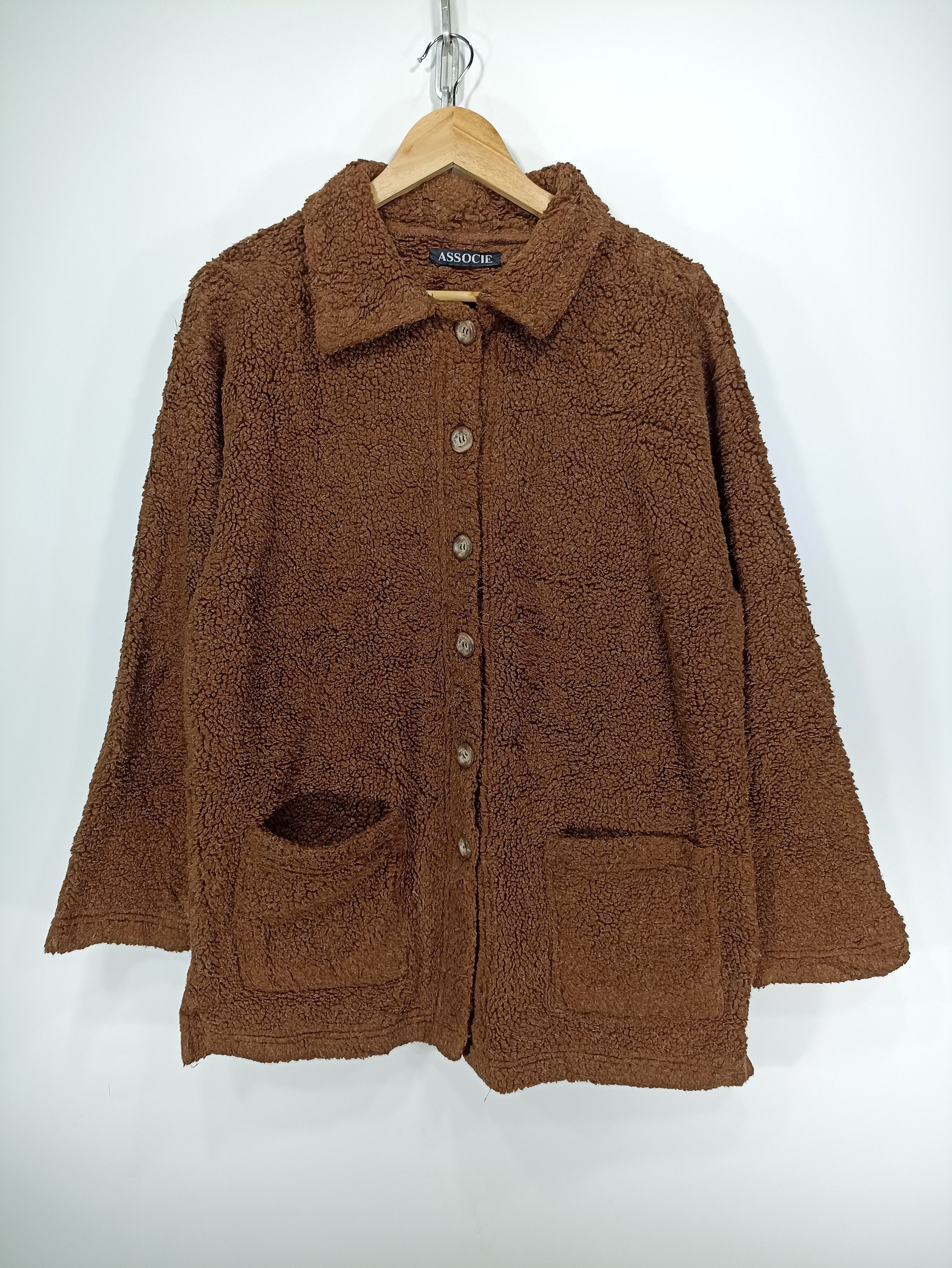 Designer × Japanese Brand × Vintage Vintage Associe Sherpa Fleece Jacket Size US M / EU 48-50 / 2 - 1 Thumbnail