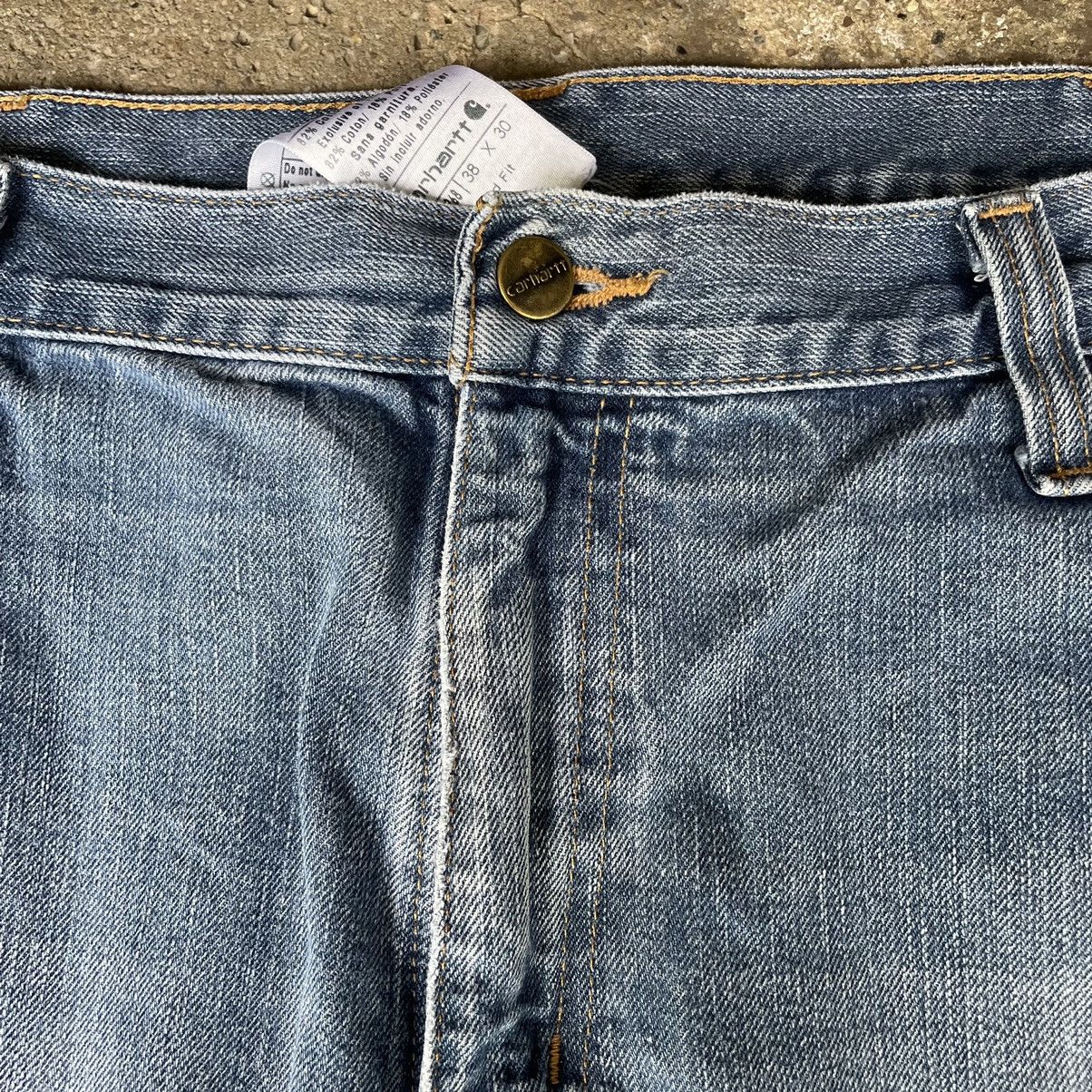 Carhartt × Vintage VINTAGE Y2K CARHARTT LIGHT WASH FADED ESSENTIAL DENIM JEANS Size US 38 / EU 54 - 9 Thumbnail