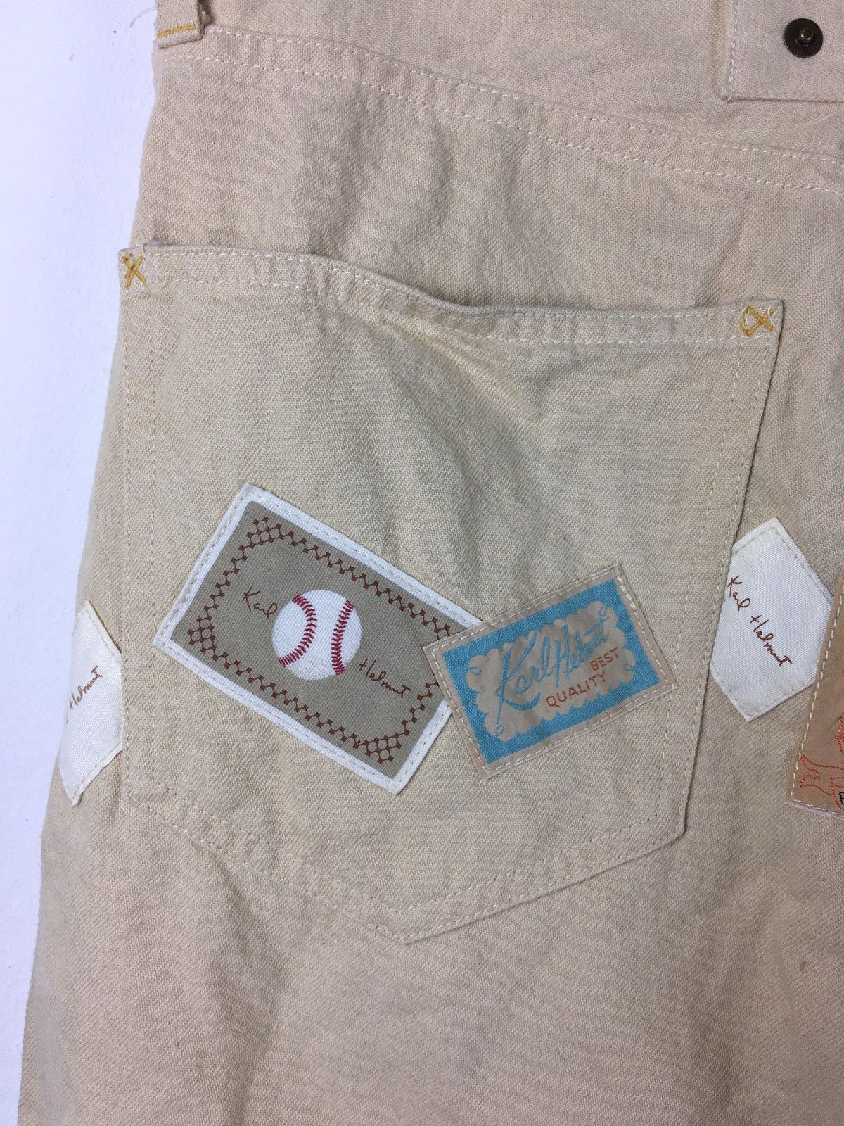 Karl Helmut Japanese Brand X Karl Helmut Patchwork Trouser Pants Size US 32 / EU 48 - 4 Thumbnail