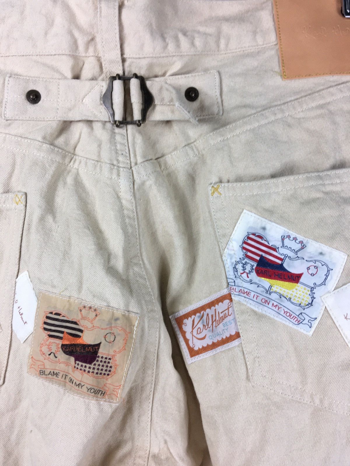 Karl Helmut Japanese Brand X Karl Helmut Patchwork Trouser Pants Size US 32 / EU 48 - 5 Thumbnail