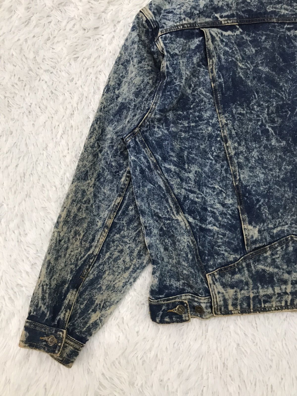 Japanese Brand Acid Wash Style Rue Du New Orleans Denim Jacket Size US L / EU 52-54 / 3 - 12 Thumbnail