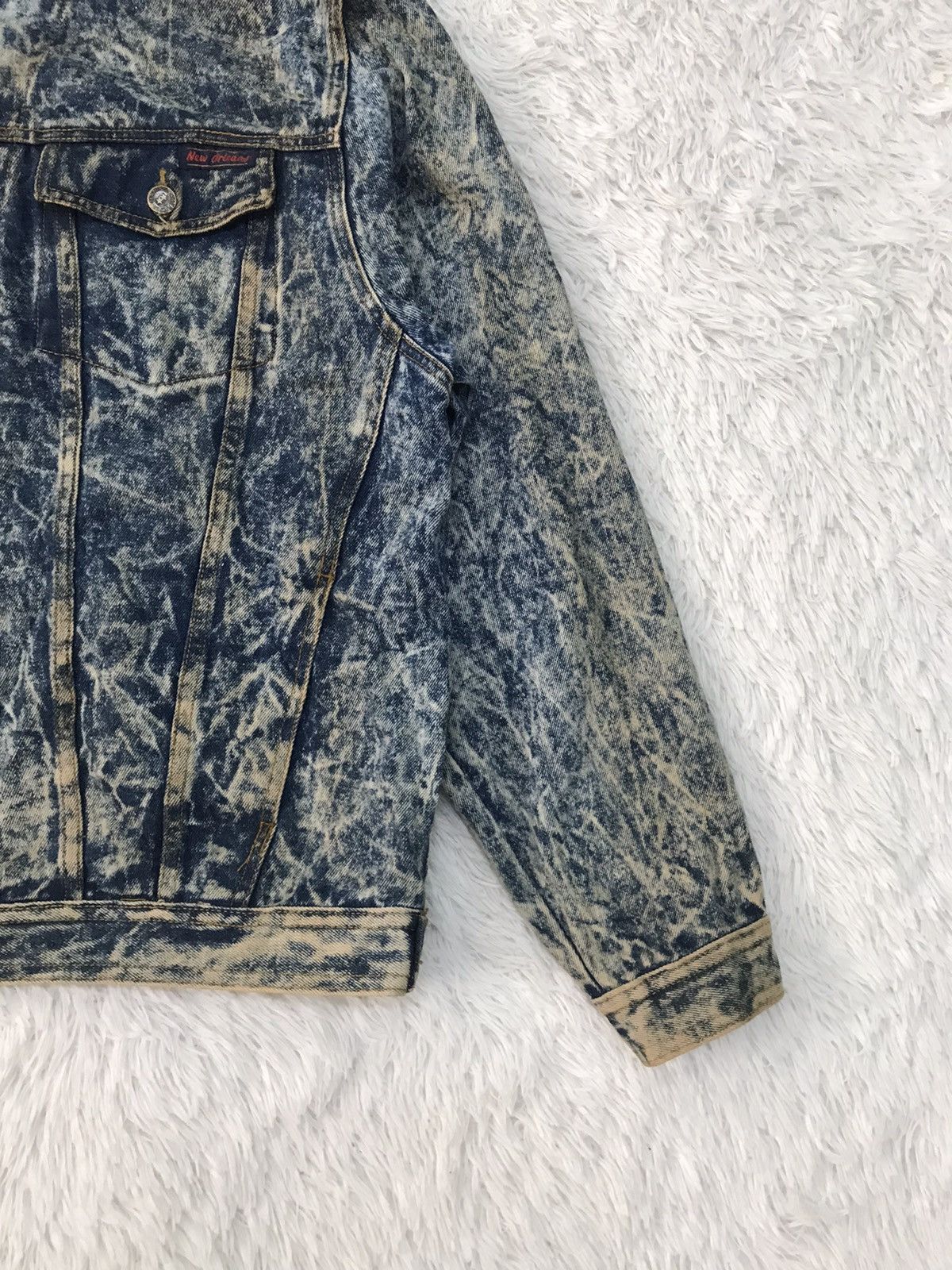 Japanese Brand Acid Wash Style Rue Du New Orleans Denim Jacket Size US L / EU 52-54 / 3 - 6 Thumbnail