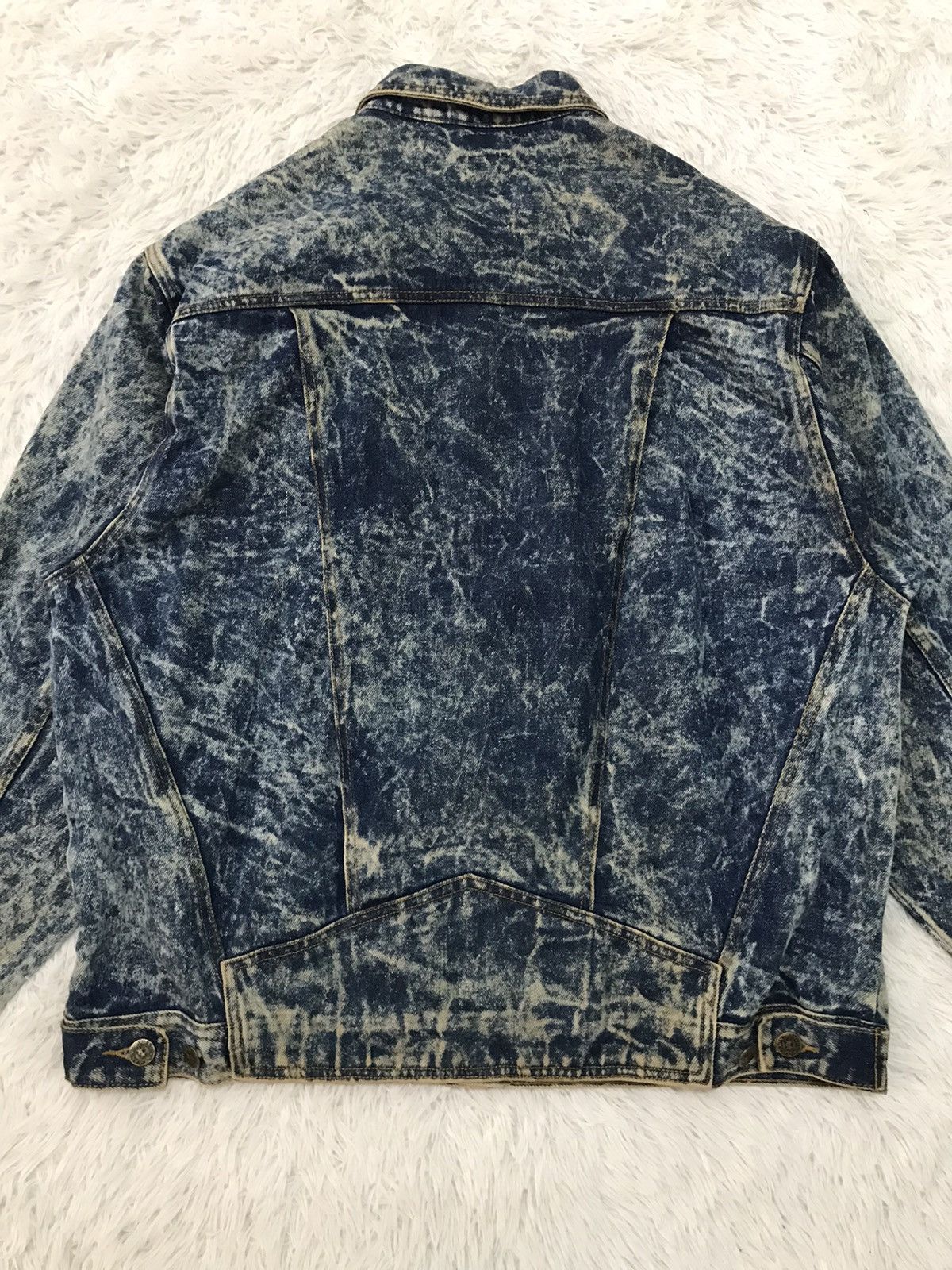 Japanese Brand Acid Wash Style Rue Du New Orleans Denim Jacket Size US L / EU 52-54 / 3 - 14 Thumbnail
