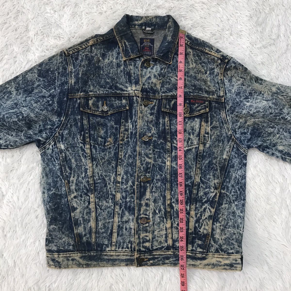 Japanese Brand Acid Wash Style Rue Du New Orleans Denim Jacket Size US L / EU 52-54 / 3 - 21 Thumbnail