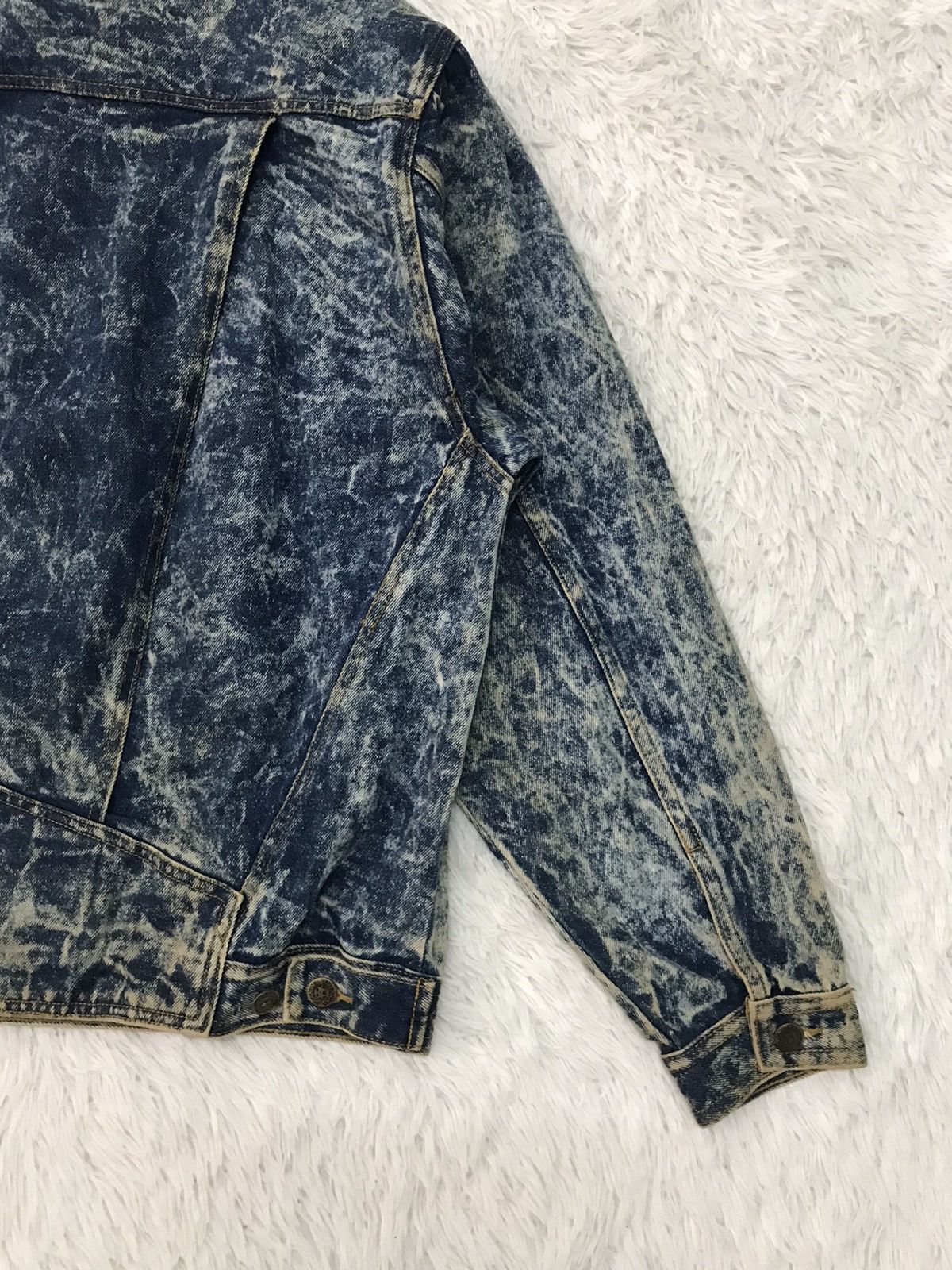 Japanese Brand Acid Wash Style Rue Du New Orleans Denim Jacket Size US L / EU 52-54 / 3 - 13 Thumbnail