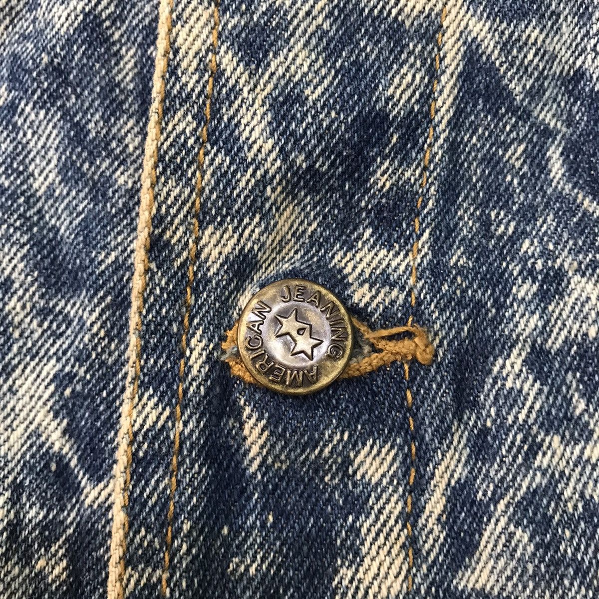 Japanese Brand Acid Wash Style Rue Du New Orleans Denim Jacket Size US L / EU 52-54 / 3 - 9 Thumbnail