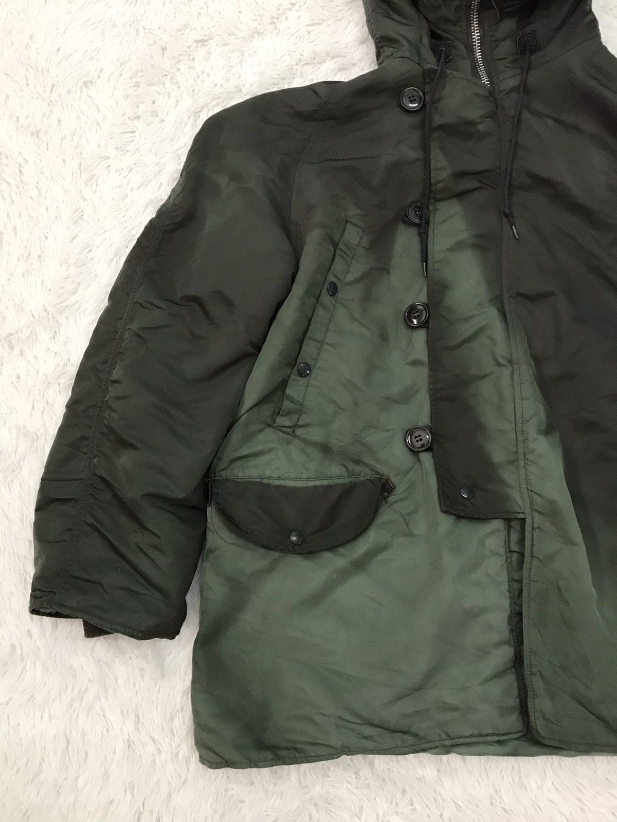 Alpha Industries Vtg Sun Faded Alpha Industries Type N-3B(N) Parka Jacket Size US L / EU 52-54 / 3 - 4 Thumbnail