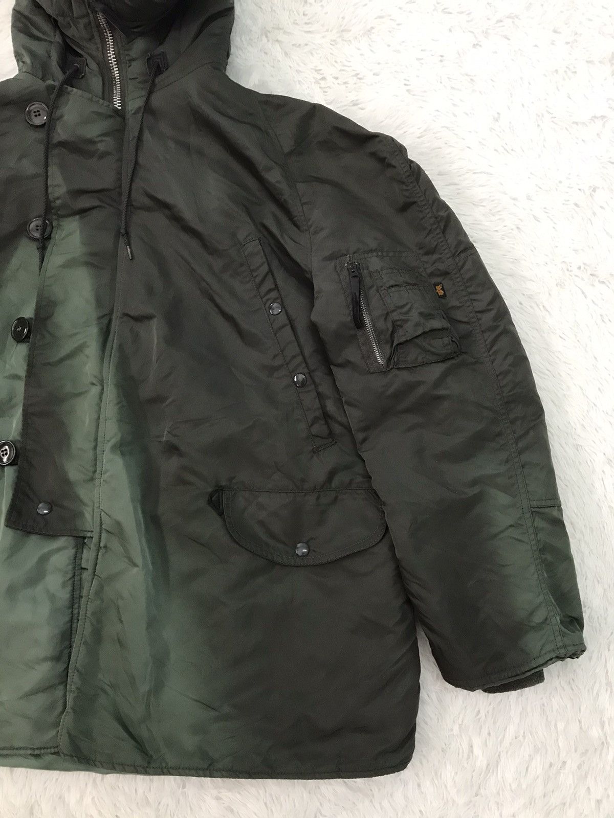 Alpha Industries Vtg Sun Faded Alpha Industries Type N-3B(N) Parka Jacket Size US L / EU 52-54 / 3 - 5 Thumbnail