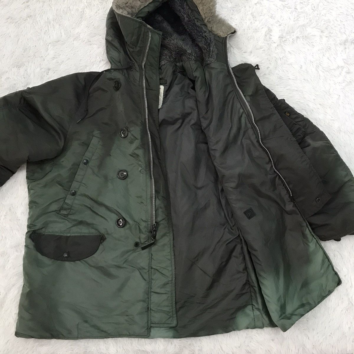 Alpha Industries Vtg Sun Faded Alpha Industries Type N-3B(N) Parka Jacket Size US L / EU 52-54 / 3 - 14 Thumbnail