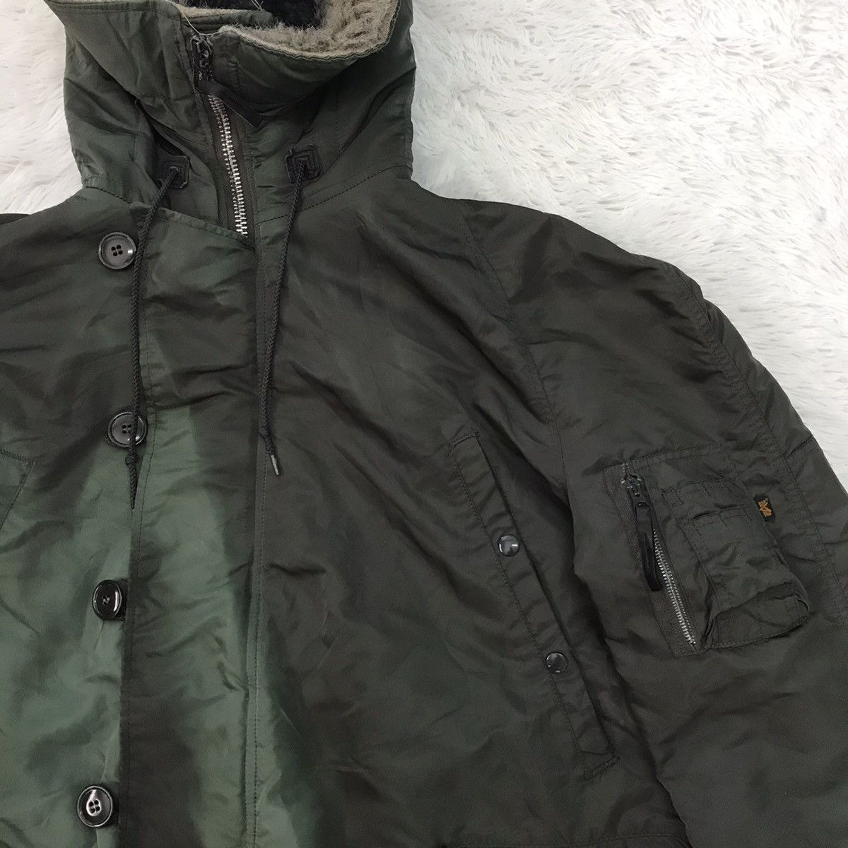 Alpha Industries Vtg Sun Faded Alpha Industries Type N-3B(N) Parka Jacket Size US L / EU 52-54 / 3 - 7 Thumbnail