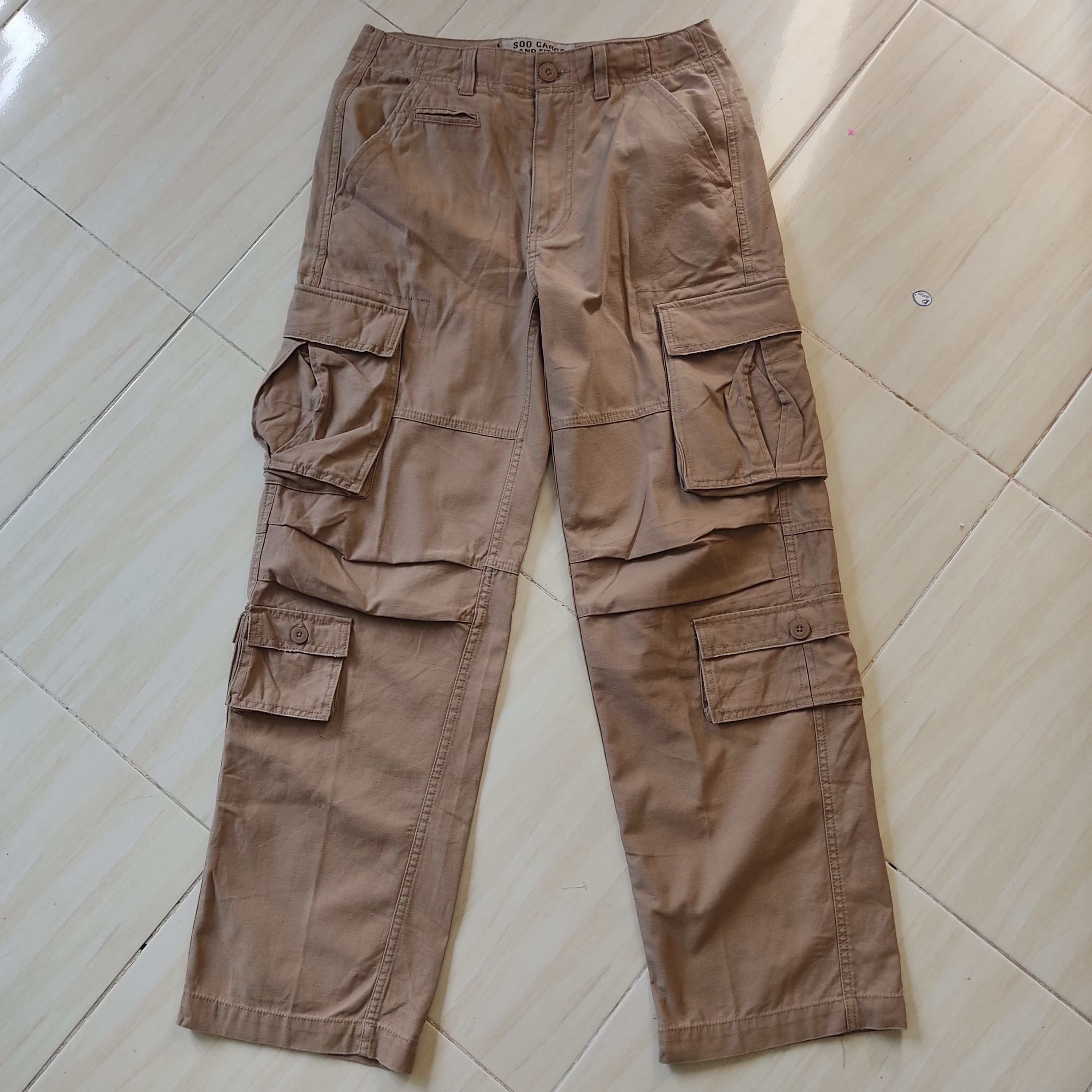 Japanese Brand Soo Cargo and Fitch 9 Multipocket Utility Cargo Pants Size US 32 / EU 48 - 1 Thumbnail