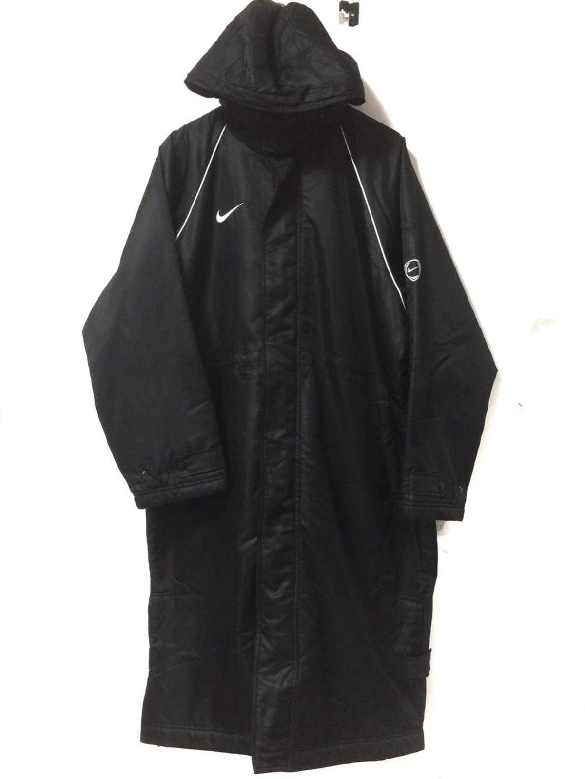 Nike × Nike ACG × Vintage Swoosh Logo Sherpa Lining Long Hood Jacket Size US M / EU 48-50 / 2 - 3 Thumbnail