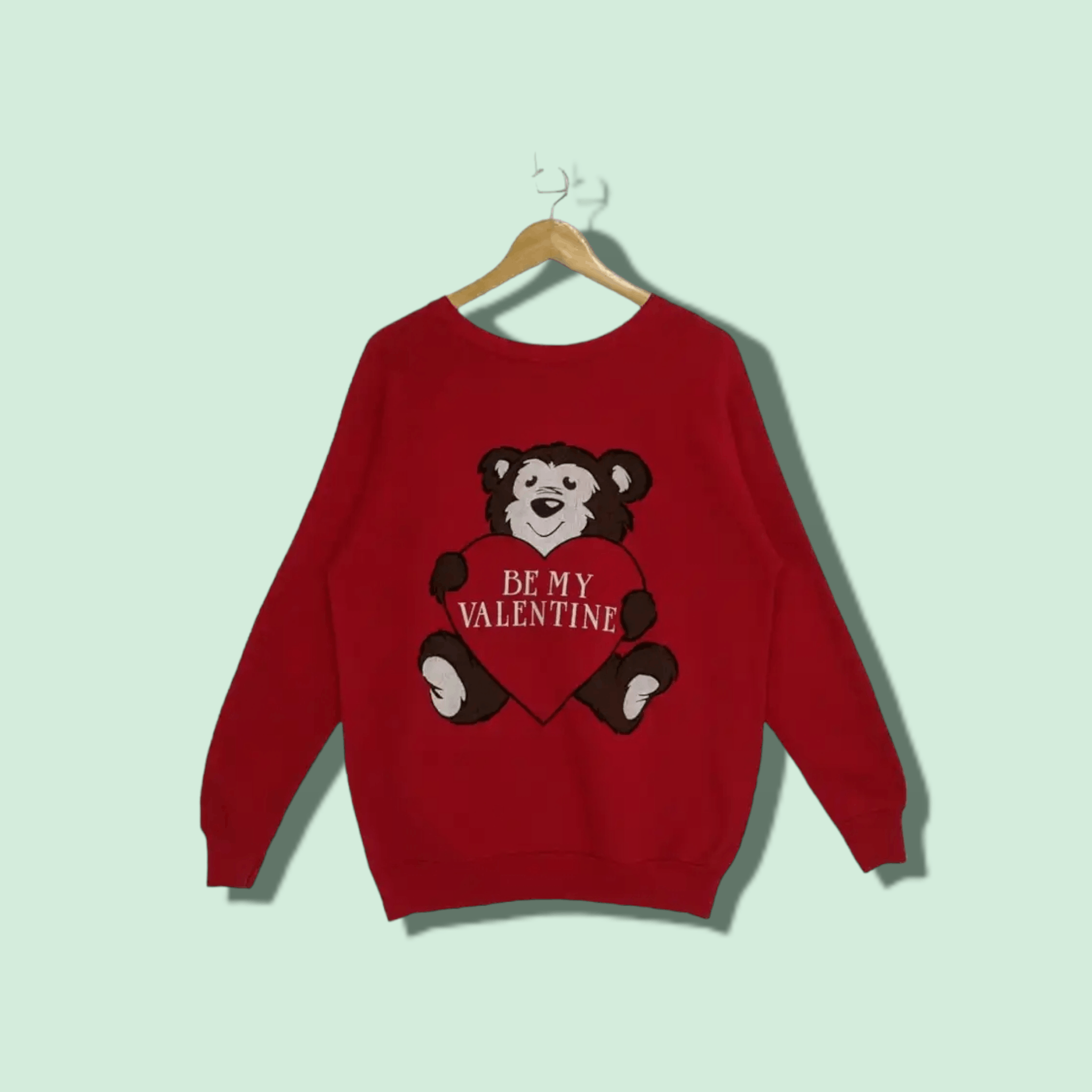 Artek Vintage 90's ARTEX JOSTENS Be My Valentine Sweatshirt Size US L / EU 52-54 / 3 - 1 Thumbnail