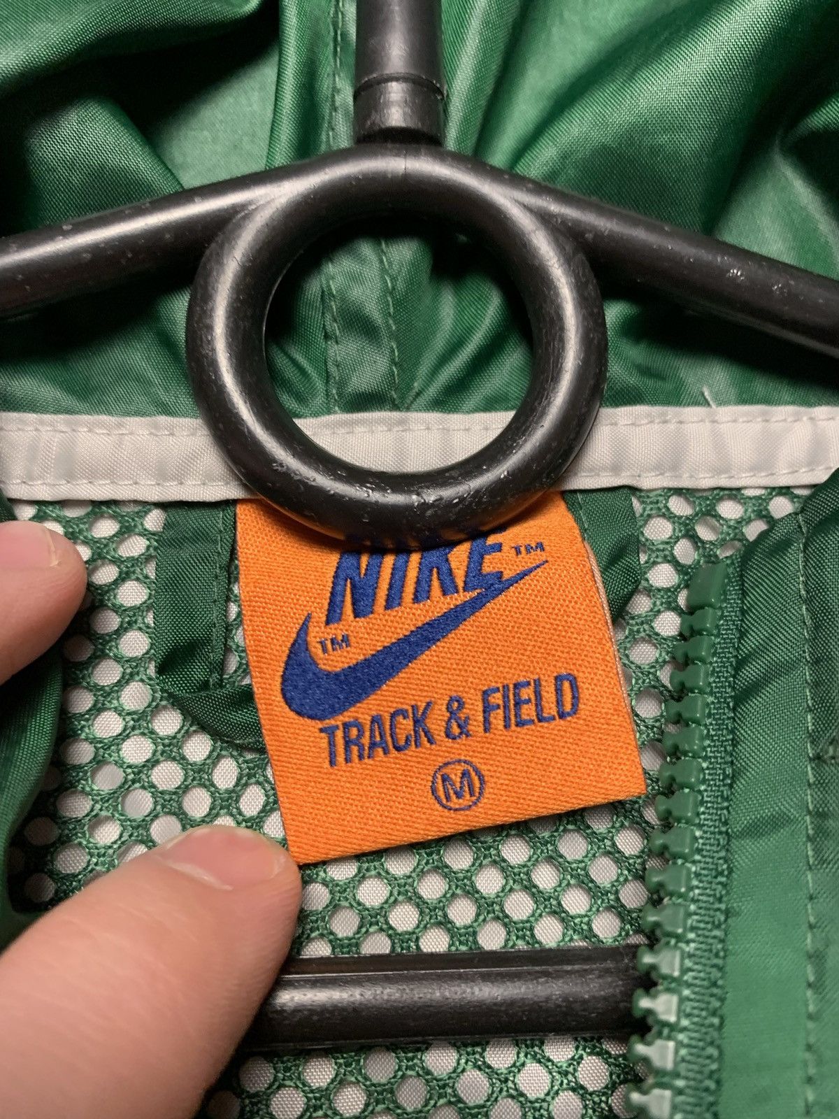 Nike × Vintage Vintage Nike track light jacket size M green rare logo Size US M / EU 48-50 / 2 - 4 Thumbnail