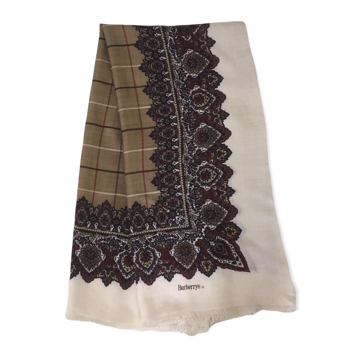 Burberry Vintage Burberry Paisley Scarf Size ONE SIZE - 1 Thumbnail