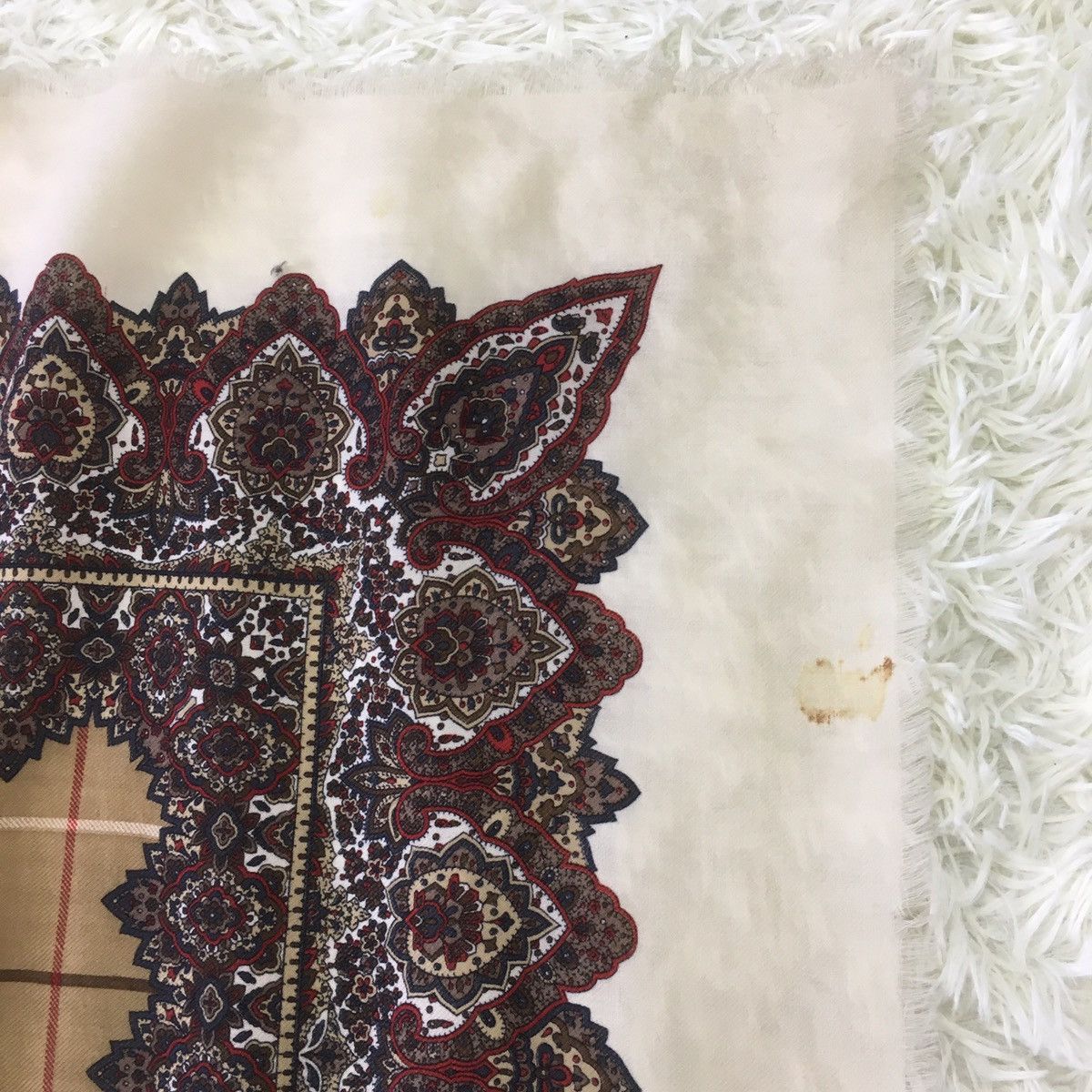 Burberry Vintage Burberry Paisley Scarf Size ONE SIZE - 4 Thumbnail